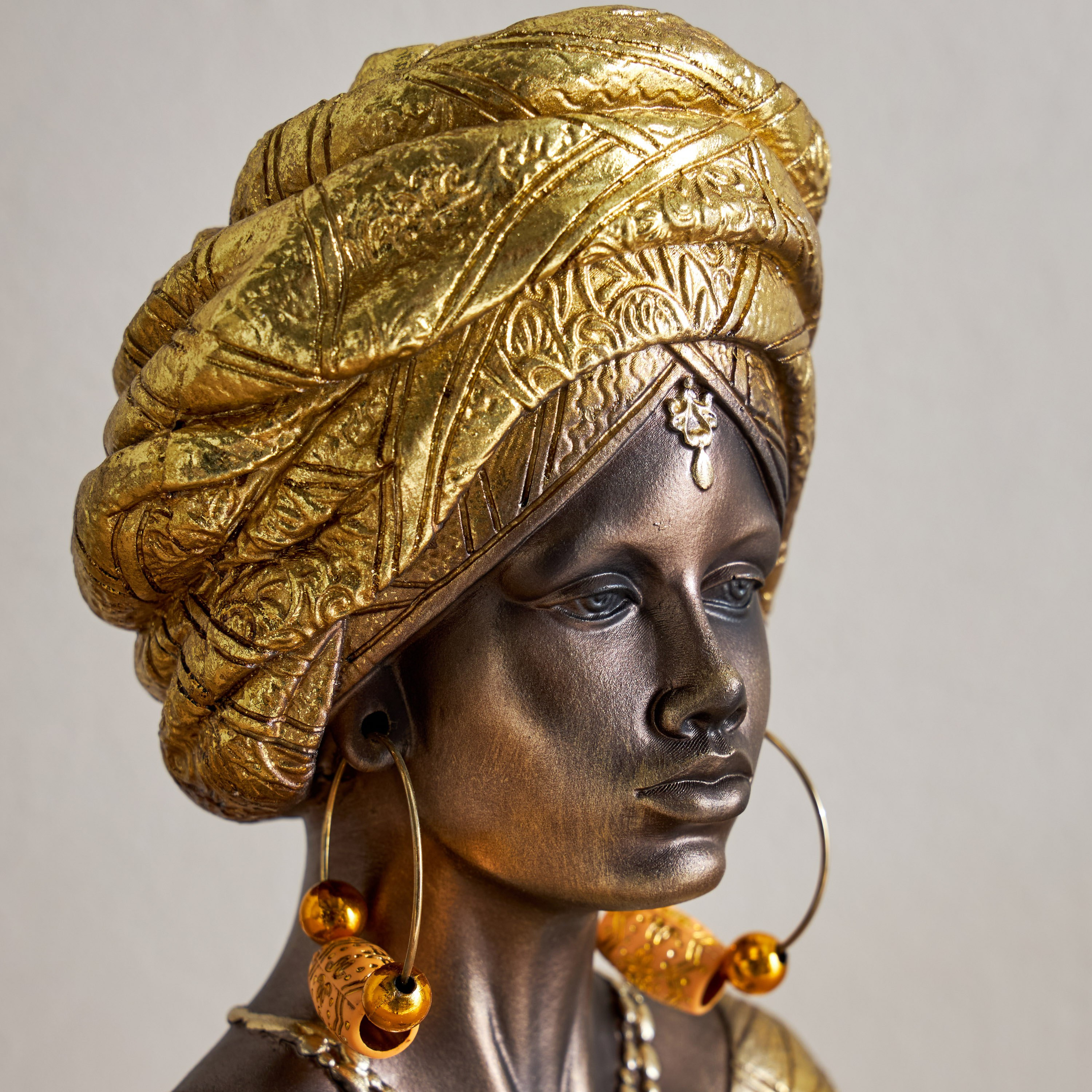 Marcel Polyresin Lady with Turban - 15x12x26.5 cm-hbxhomeware-homedecor-figurinesandornaments-image-3