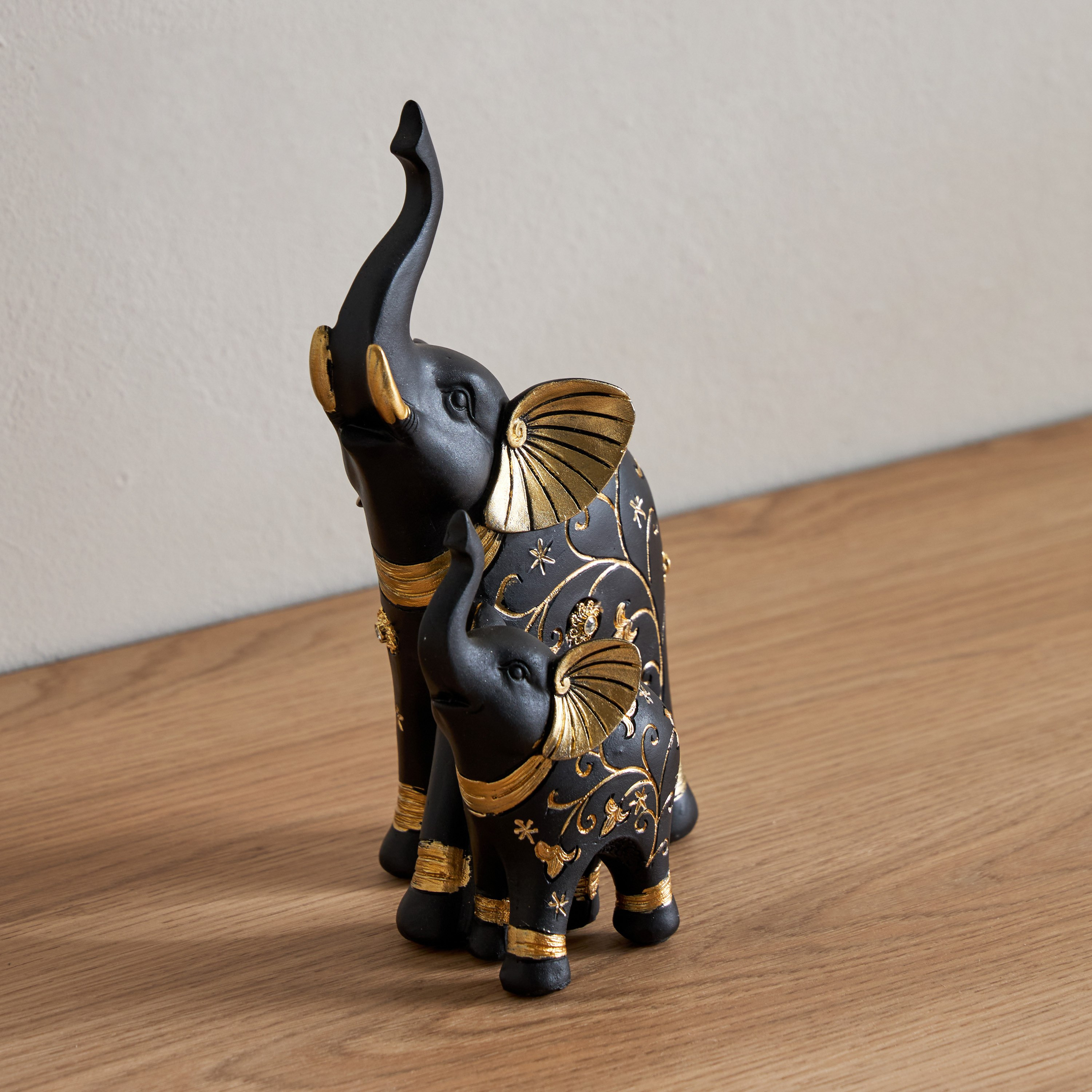 تمثال بوليريسين بتصميم فيل أم وطفل من مارسيل - 11x8x19.5 سم-hbxhomeware-homedecor-figurinesandornaments-image-2