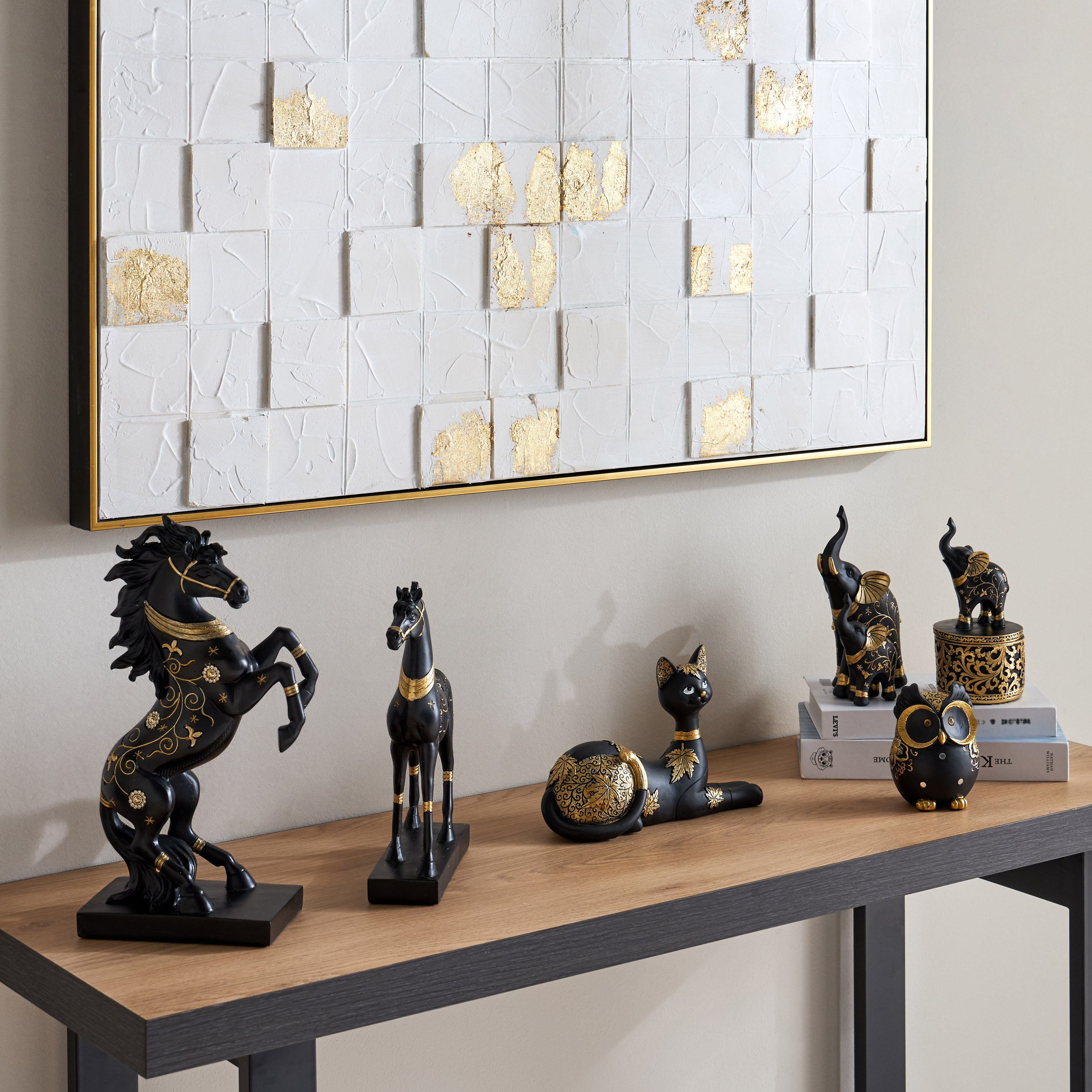 تمثال بوليريسين بتصميم فيل أم وطفل من مارسيل - 11x8x19.5 سم-hbxhomeware-homedecor-figurinesandornaments-image-4