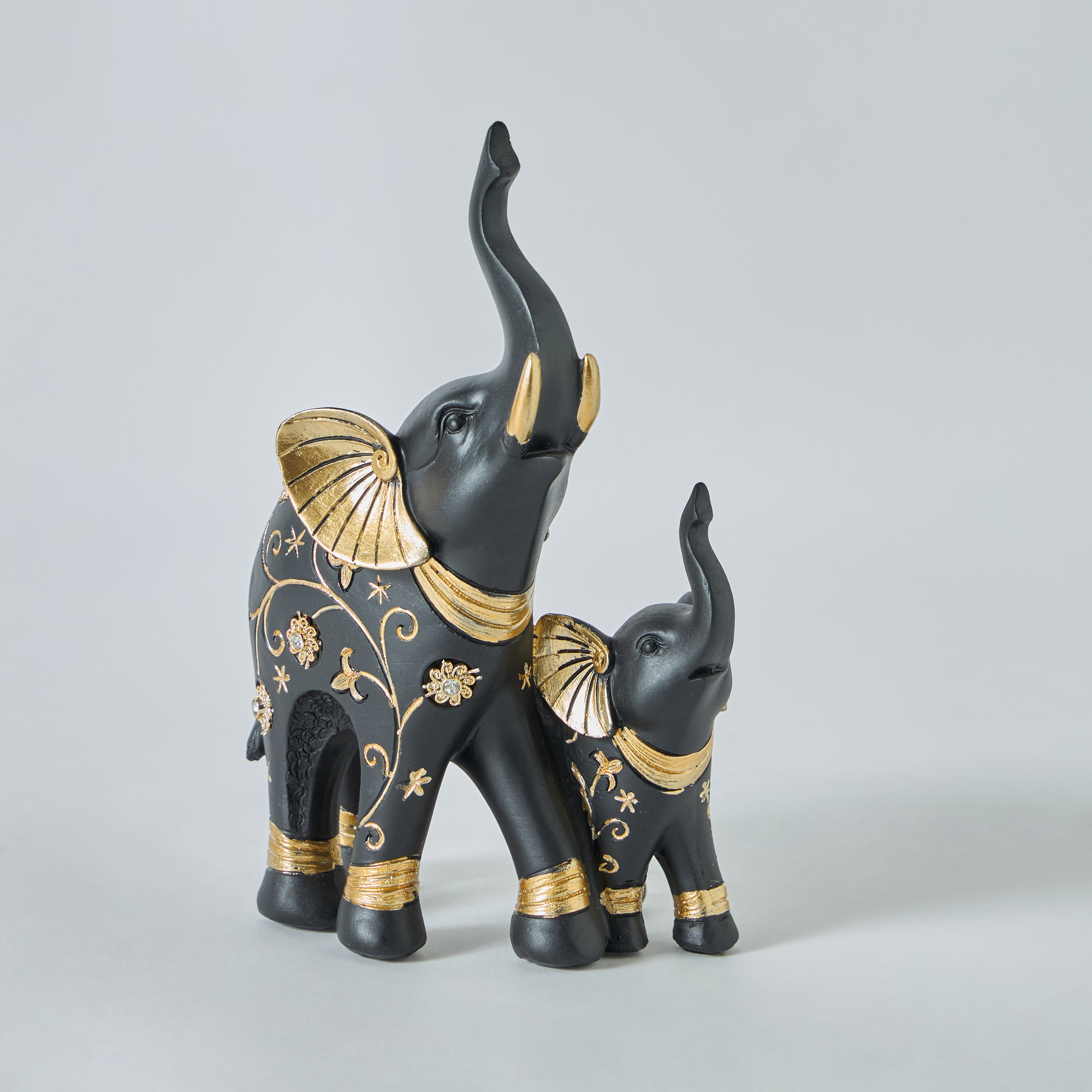 تمثال بوليريسين بتصميم فيل أم وطفل من مارسيل - 11x8x19.5 سم-hbxhomeware-homedecor-figurinesandornaments-image-5