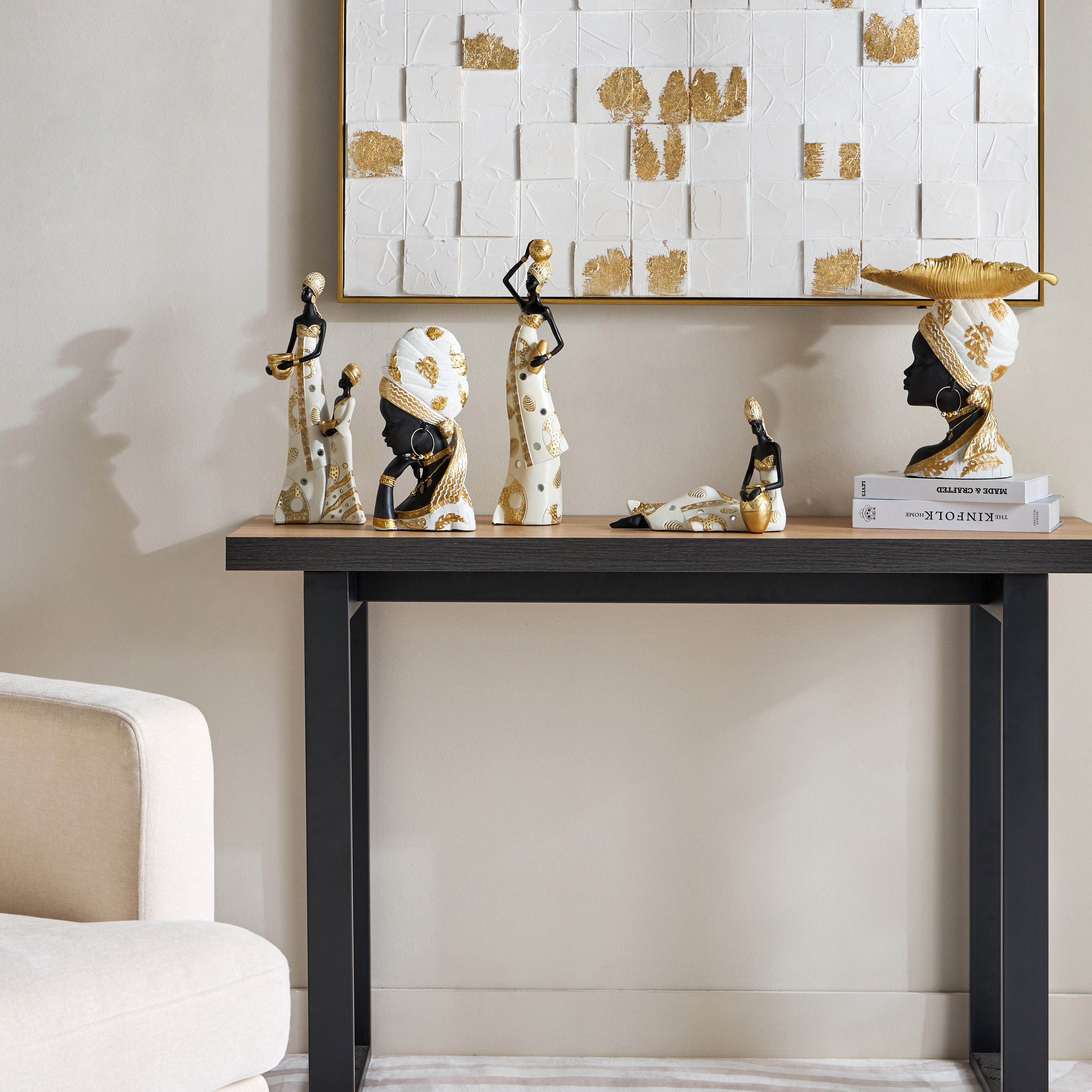 تمثال بوليريسين بتصميم عروس من مارسيل - 14x8.5x28 سم-hbxhomeware-homedecor-figurinesandornaments-image-4