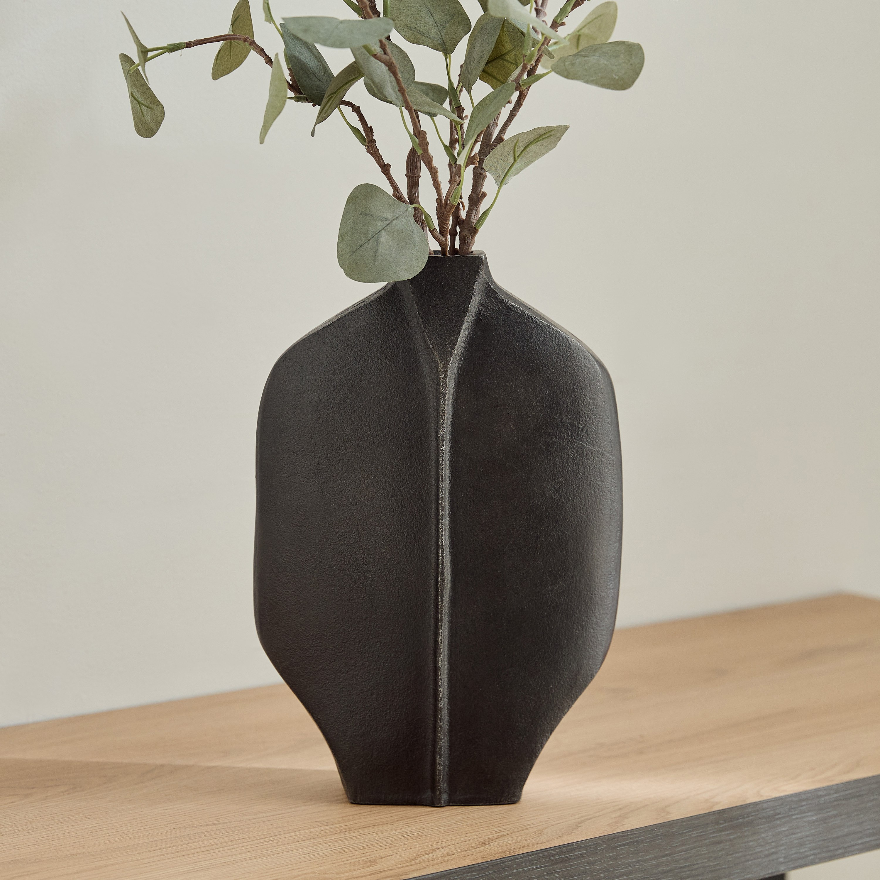 Orbet Aluminium Conical Vase - 21x8x30 cm-hbxbedroom-decorandaccessories-vases-image-1