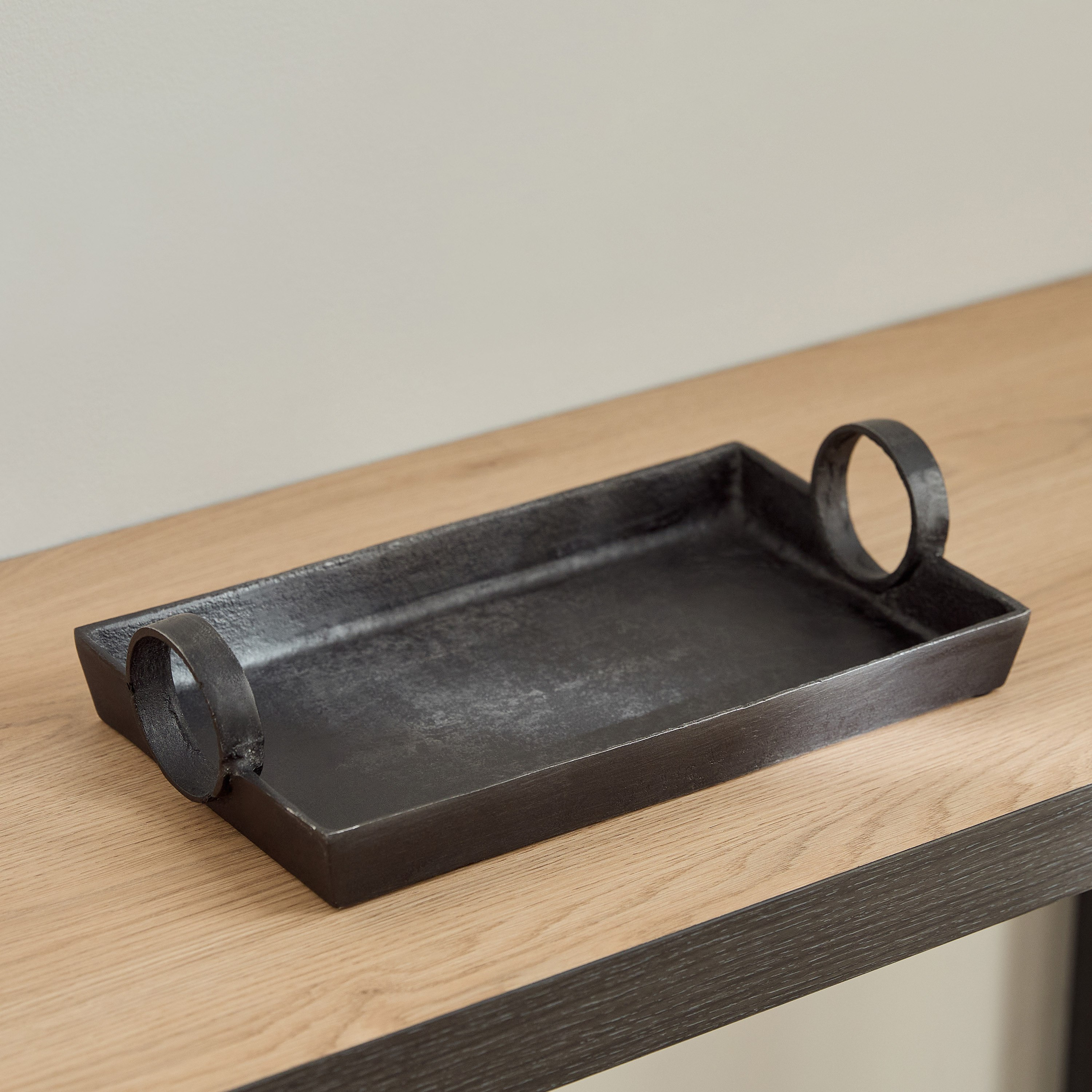 Orbet Aluminium Decorative Tray - 33x19x8 cm-hbxhomeware-hbxdecorandfurnishings-image-1