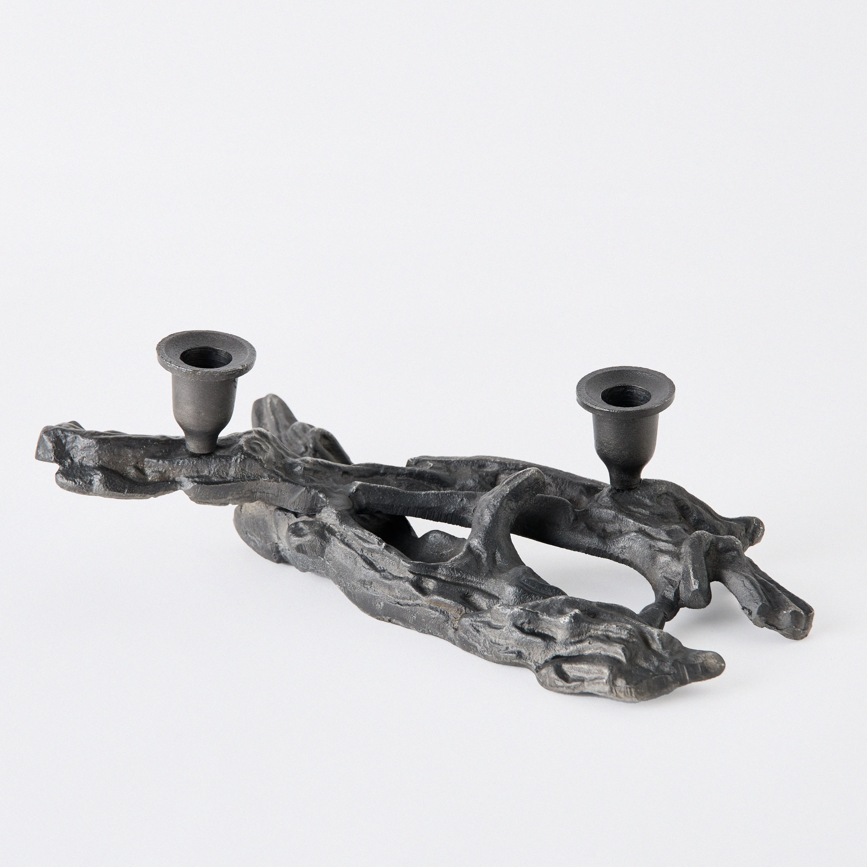 Orbet Aluminium Swirl Candleholder - 36x16x11 cm-PROMO_HB_AE_B2G2_011025-image-6