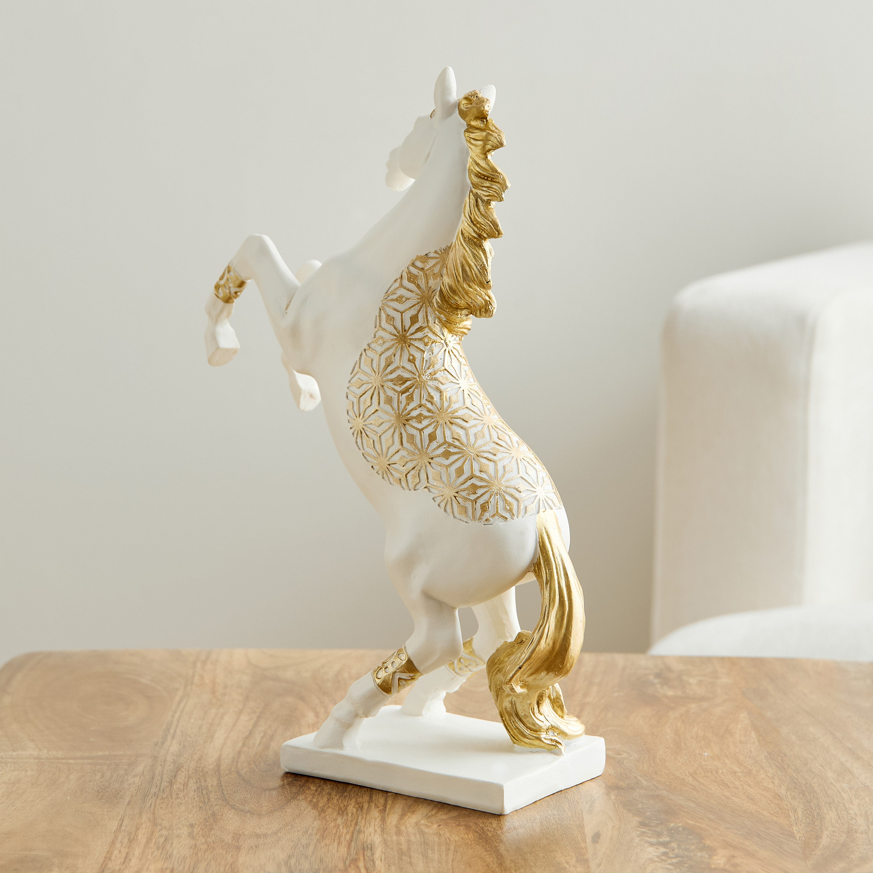 قطعة ديكور حصان بوليريسين من ديلين - 22.5x10x32 سم-hbxhomeware-homedecor-figurinesandornaments-image-3