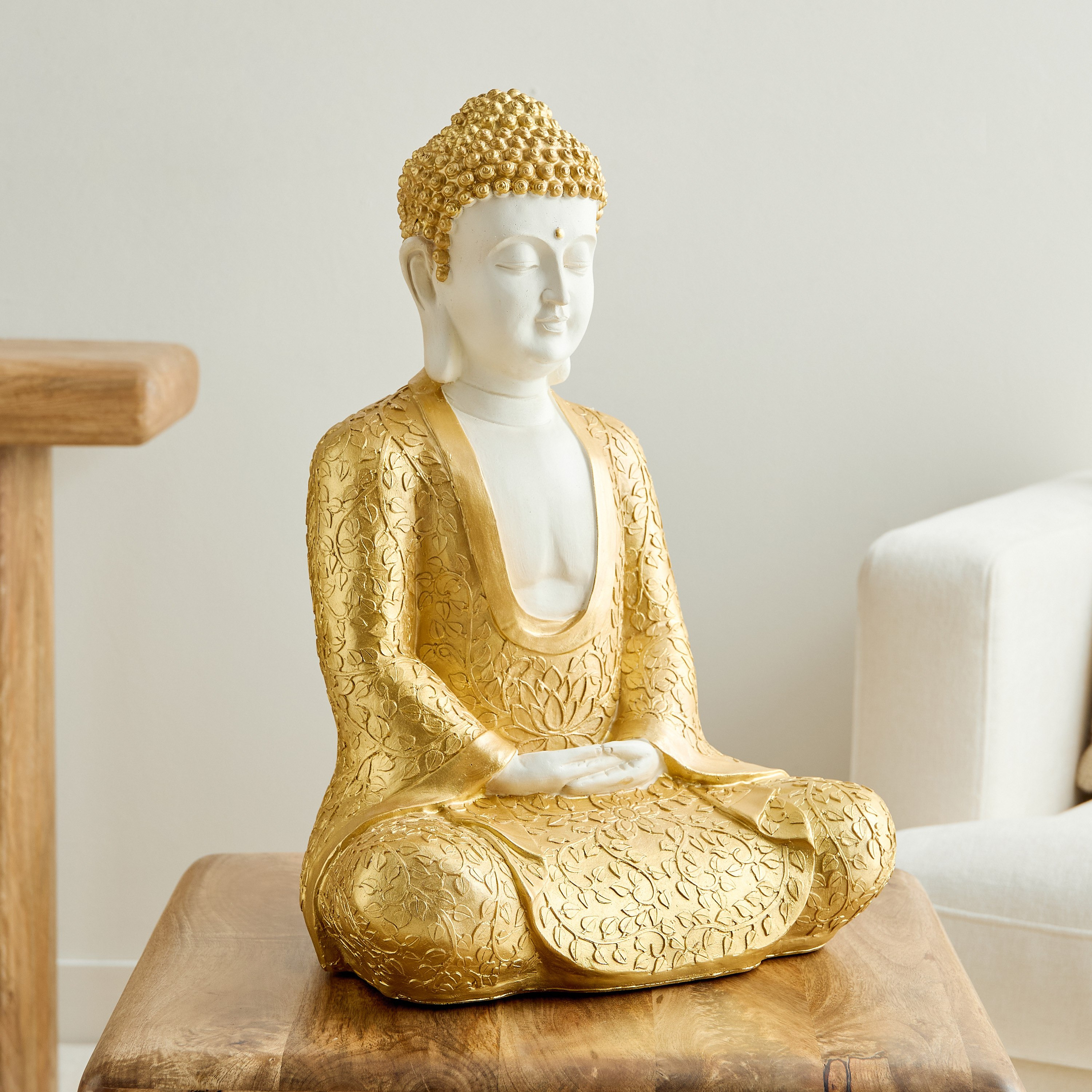 قطعة ديكور بوذا بوليريسين من ديلين - 37.7x26.5x51 سم-hbxhomeware-homedecor-figurinesandornaments-image-2