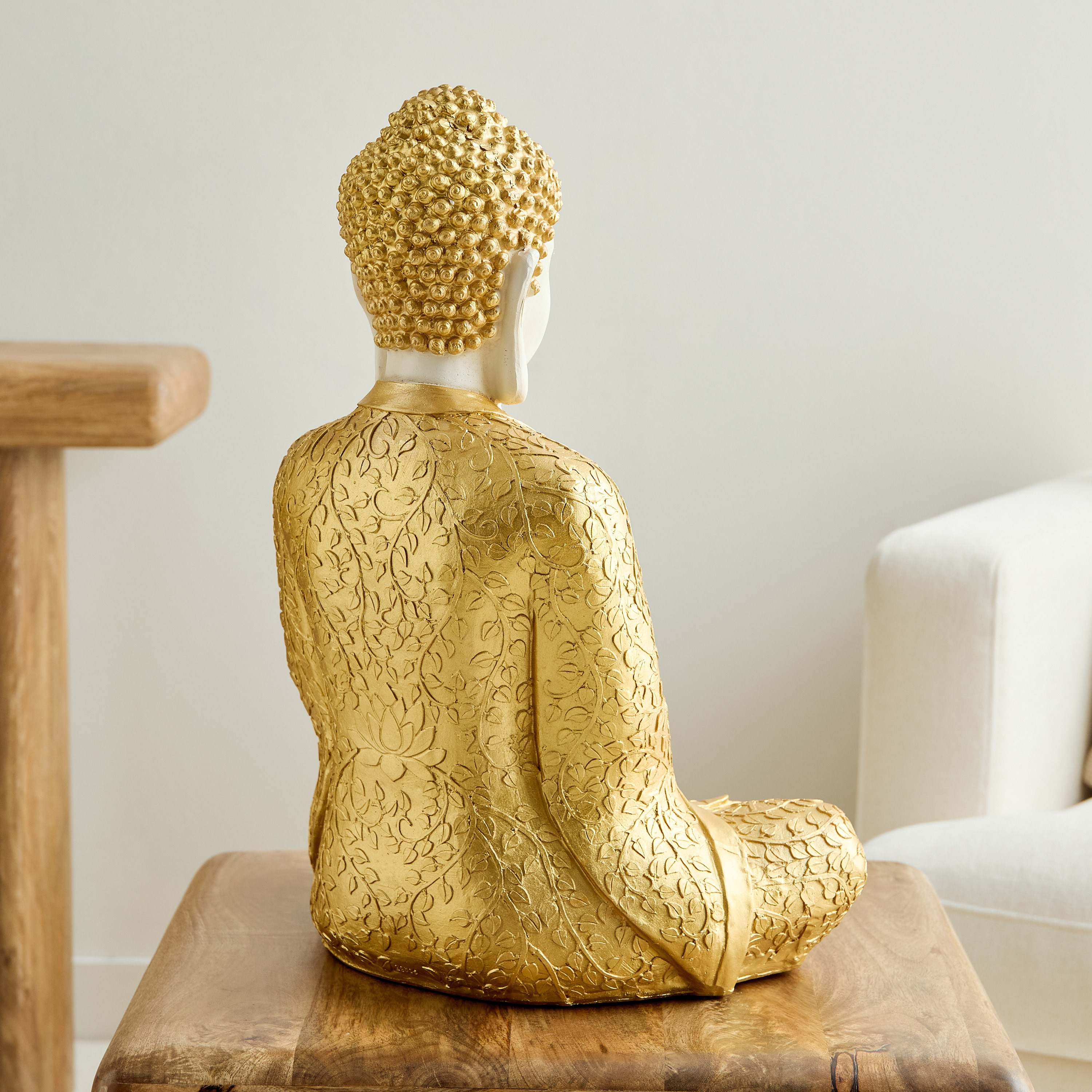 قطعة ديكور بوذا بوليريسين من ديلين - 37.7x26.5x51 سم-hbxhomeware-homedecor-figurinesandornaments-image-3