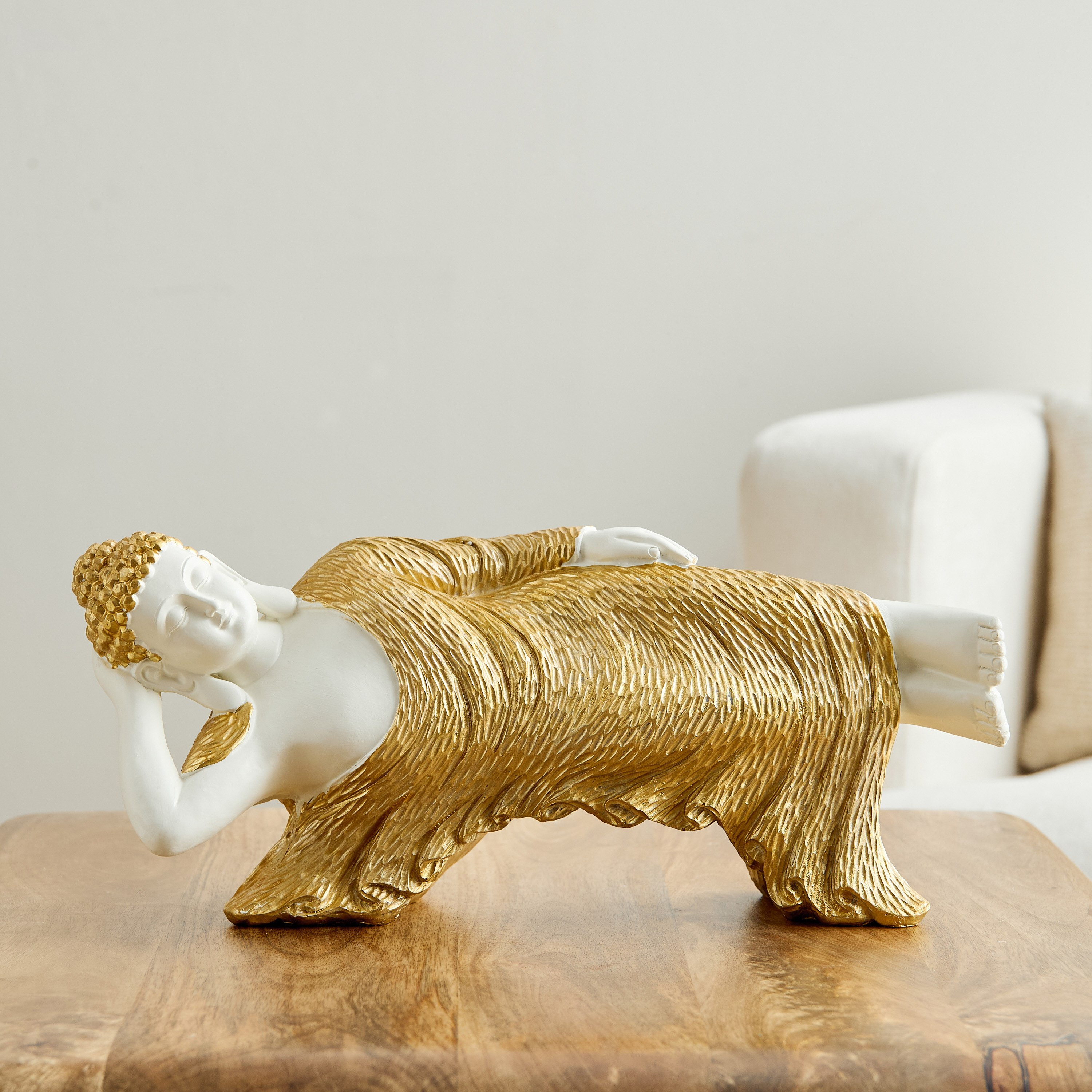 قطعة ديكور بوليريسين بوذا طائر من ديلين - 36.5x11.5x15 سم-hbxhomeware-homedecor-figurinesandornaments-image-1