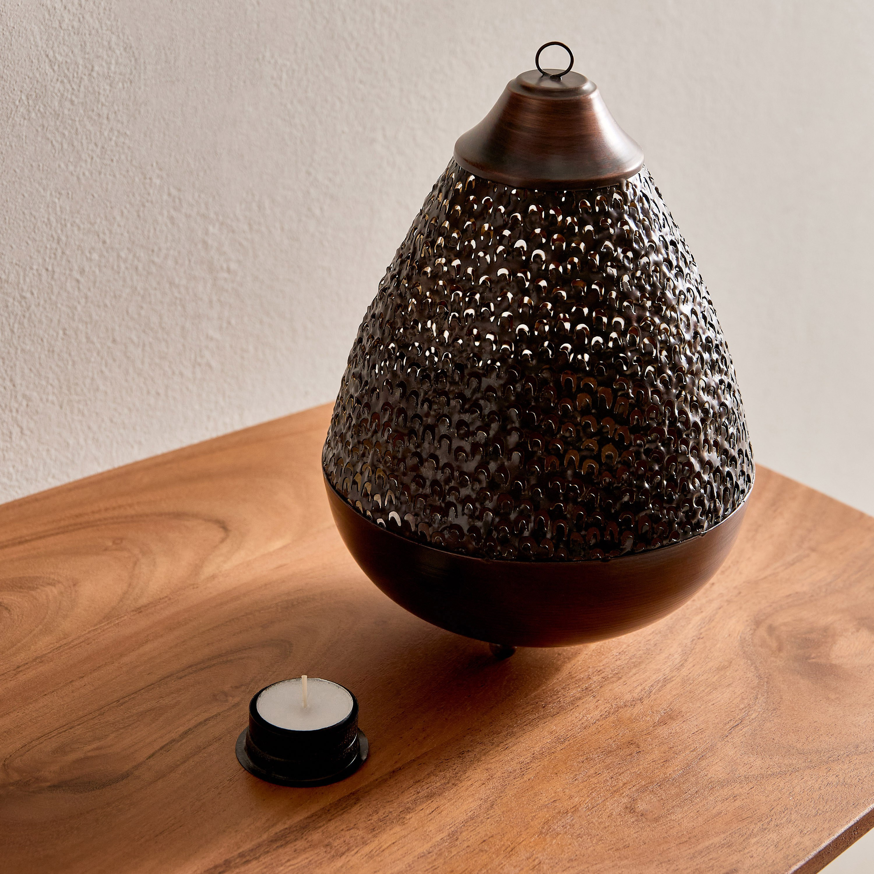 Corlie Metal Peacock Cutwork Votive Candle Holder with Hook - 17x17x22 cm-PROMO_HB_AE_B2G2_011025-image-4