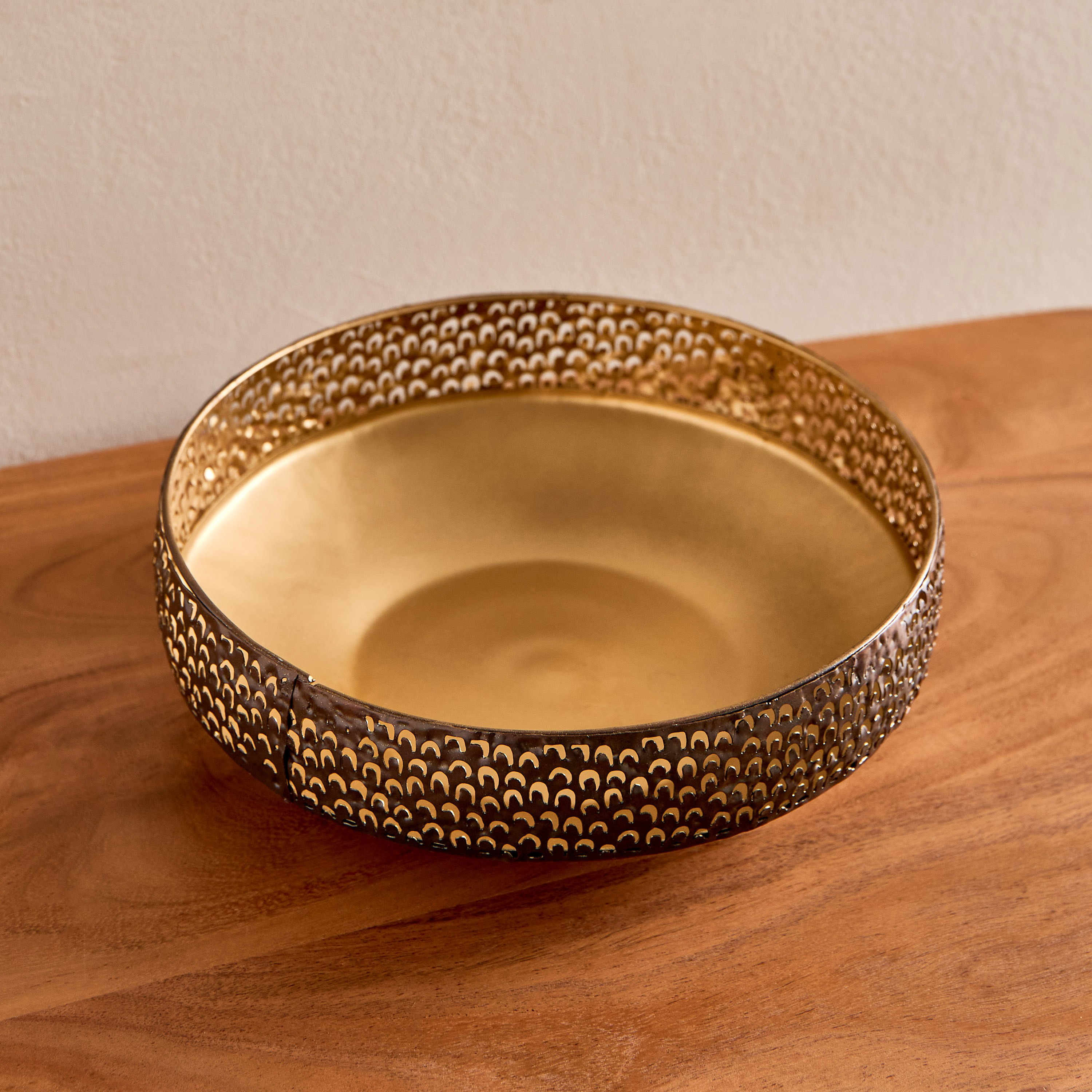 Corlie Metal Peacock Cutwork Bowl - 23x23x6 cm-PROMO_HB_AE_B2G2_011025-image-2