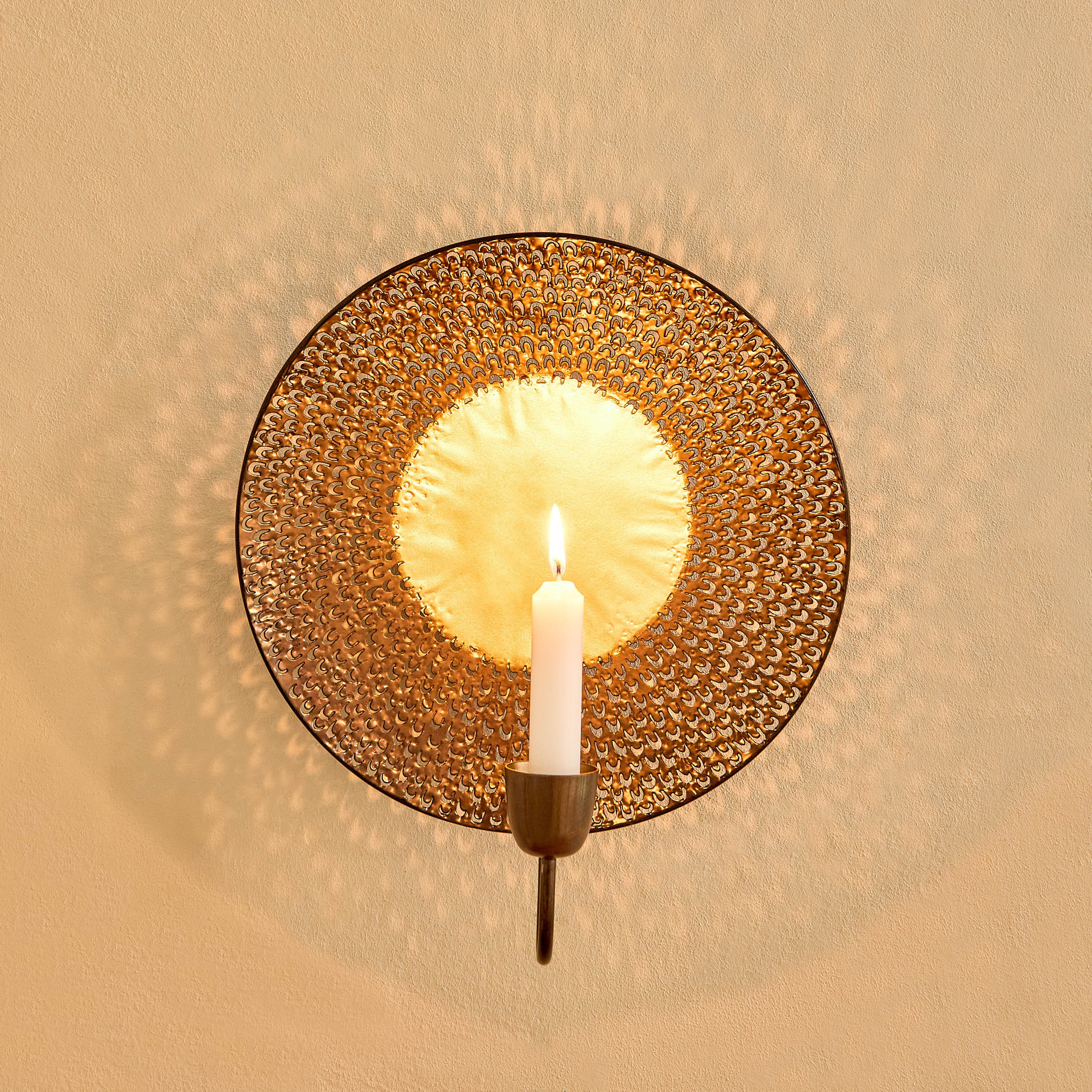 Corlie Metal Peacock Cutwork Wall Candleholder - 23x23x6 cm-PROMO_HB_AE_B2G2_011025-image-1