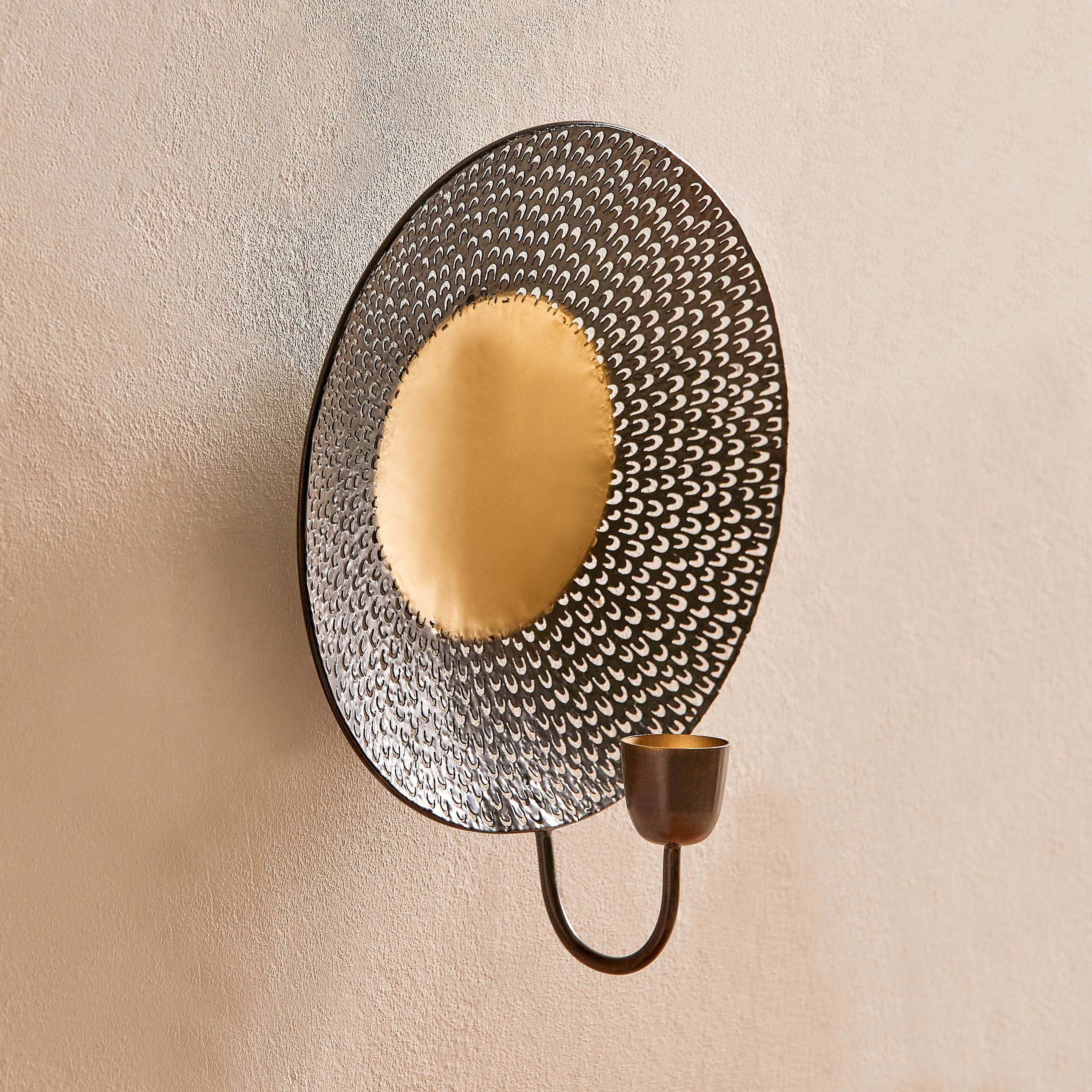 Corlie Metal Peacock Cutwork Wall Candleholder - 23x23x6 cm-PROMO_HB_AE_B2G2_011025-image-2