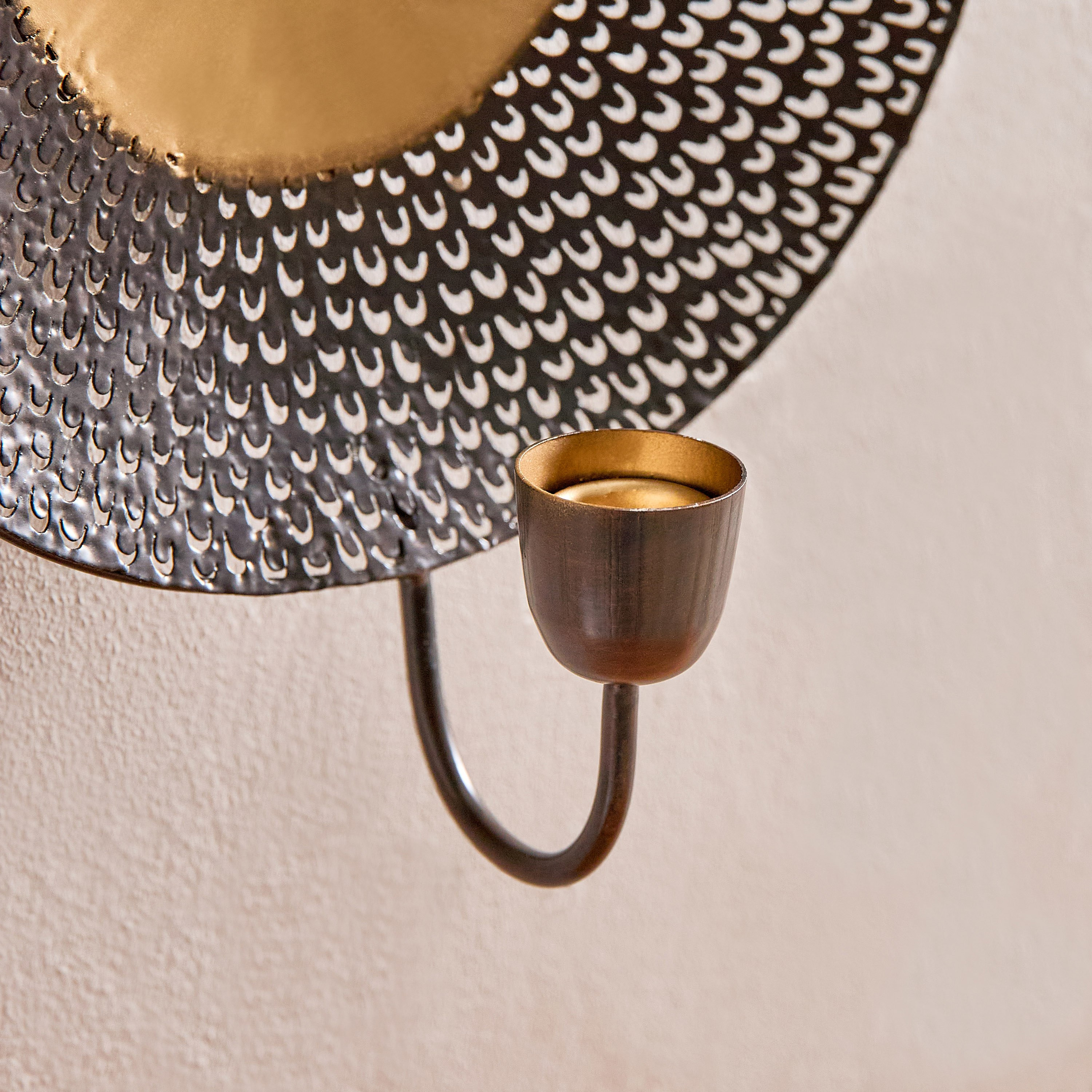 Corlie Metal Peacock Cutwork Wall Candleholder - 23x23x6 cm-PROMO_HB_AE_B2G2_011025-image-3