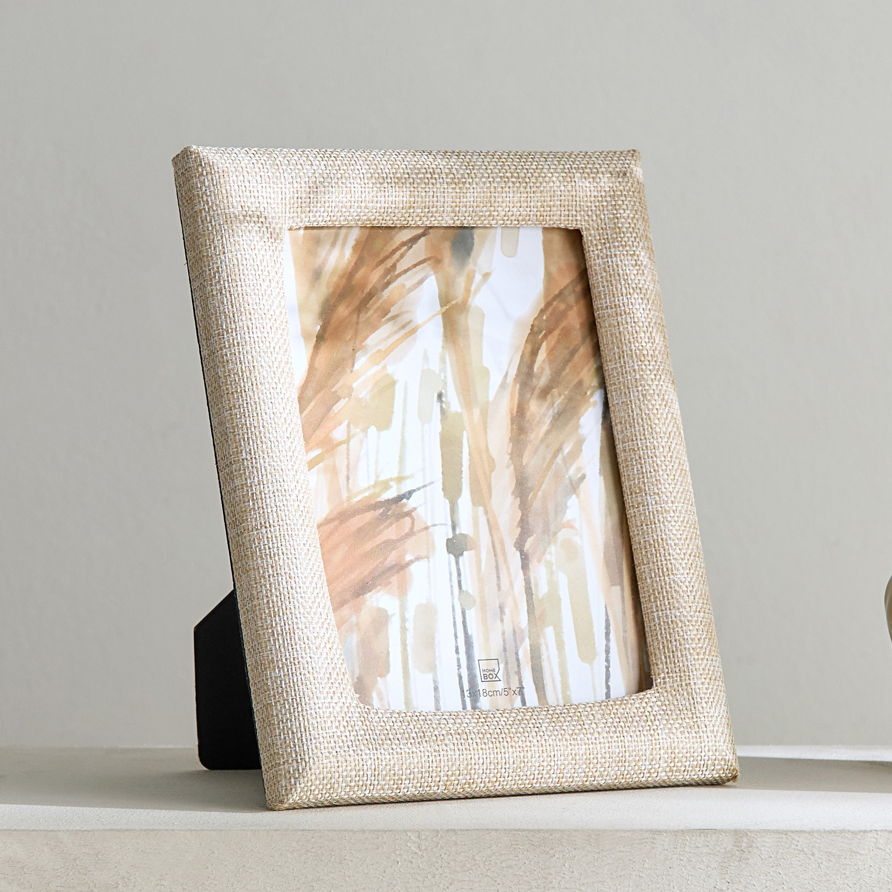 إطار صور ملفوف من الكتان مقاس 5 × 7 بوصة من أتريوم - 17.2x22.2x1.8 سم-hbxbedroom-decorandaccessories-photoframes-image-1