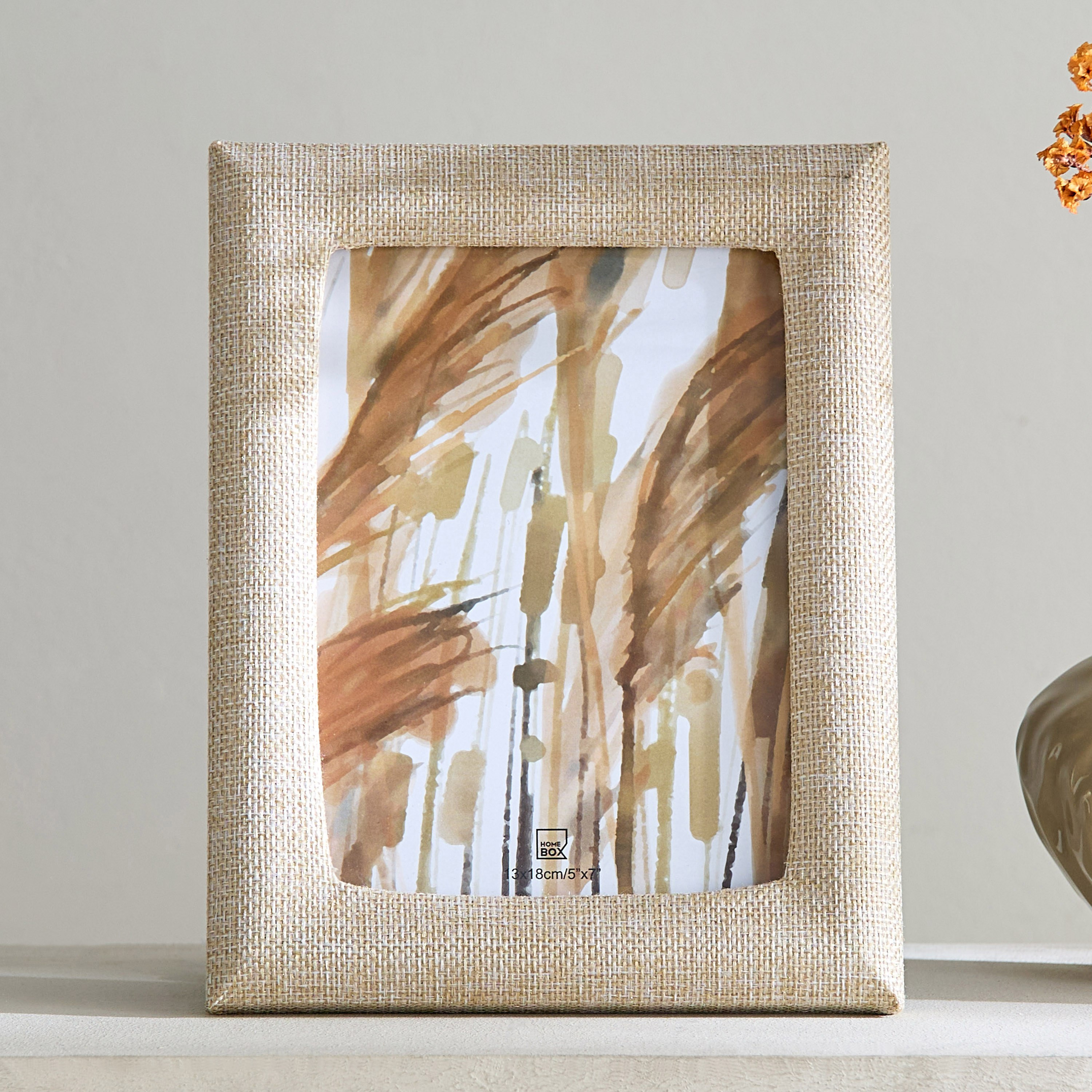 إطار صور ملفوف من الكتان مقاس 5 × 7 بوصة من أتريوم - 17.2x22.2x1.8 سم-hbxbedroom-decorandaccessories-photoframes-image-2
