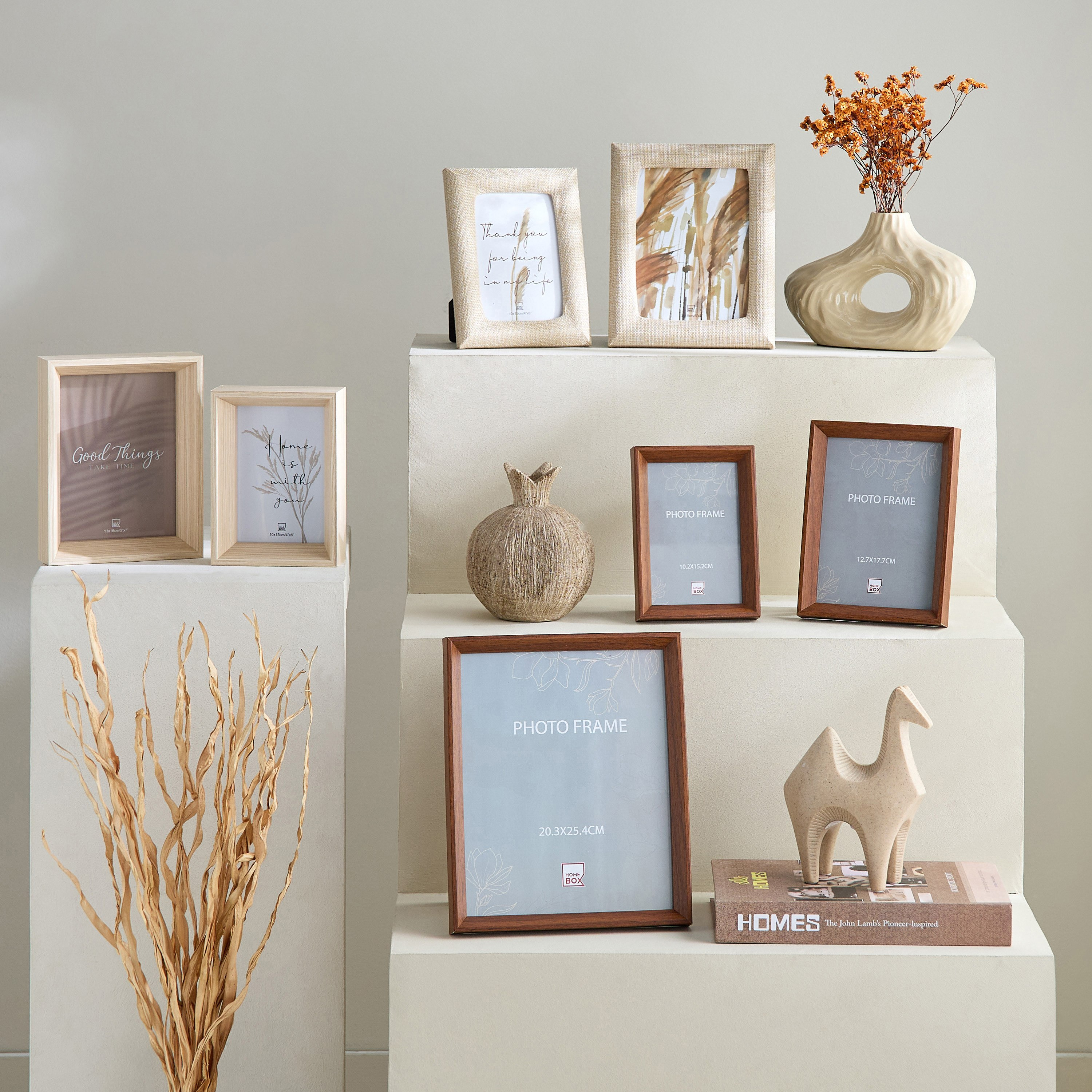 إطار صور ملفوف من الكتان مقاس 5 × 7 بوصة من أتريوم - 17.2x22.2x1.8 سم-hbxbedroom-decorandaccessories-photoframes-image-5