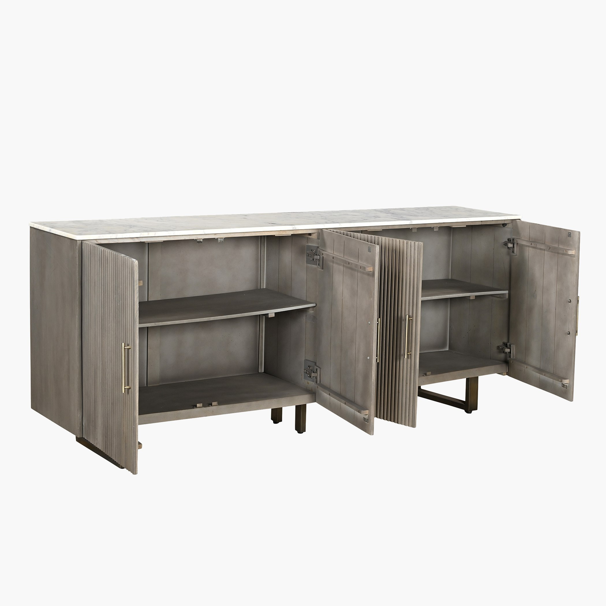 خزانة جانبية كبيرة 4 أبواب 2 متر بسطح من الرخام الأصلي - بورتولا-hbxfurniture-diningroom-buffetsandsideboards-image-3