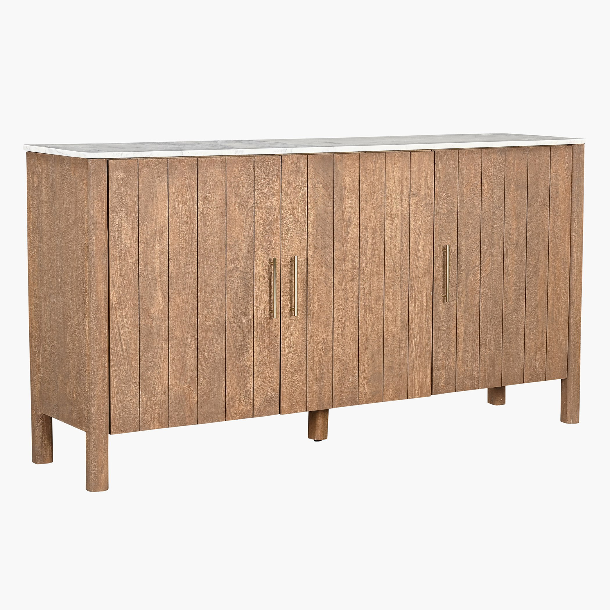 خزانة جانبية 1.6 متر 3 أبواب بسطح من الرخام الأصلي - سانكتواري من فيندرا-hbxfurniture-diningroom-buffetsandsideboards-image-1
