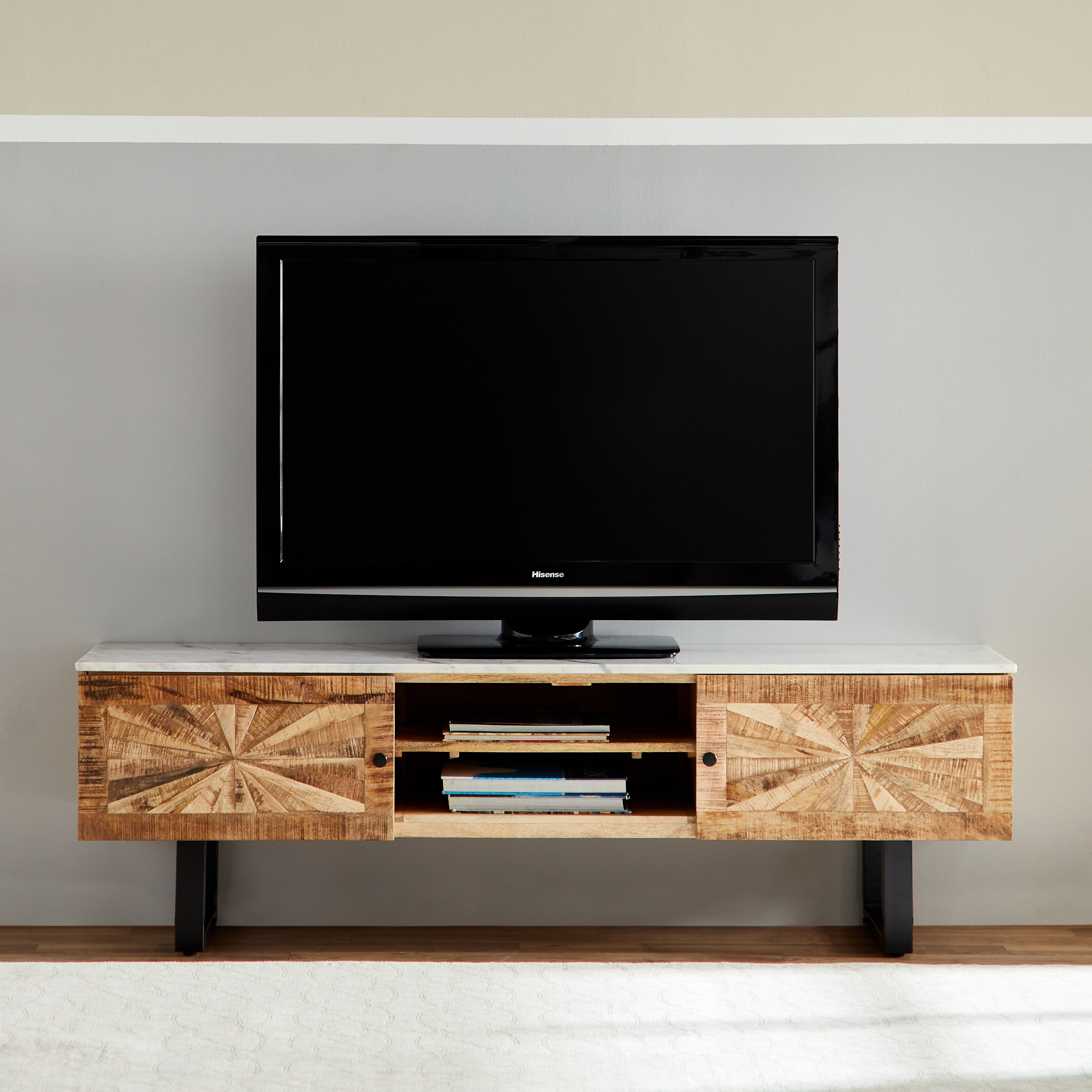 وحدة تلفزيون حتى 70 بوصة بسطح من الرخام الأصلي - فلوريا من فيندرا-hbxlivingroom-mediaunitsandstorage-tvunits-image-2