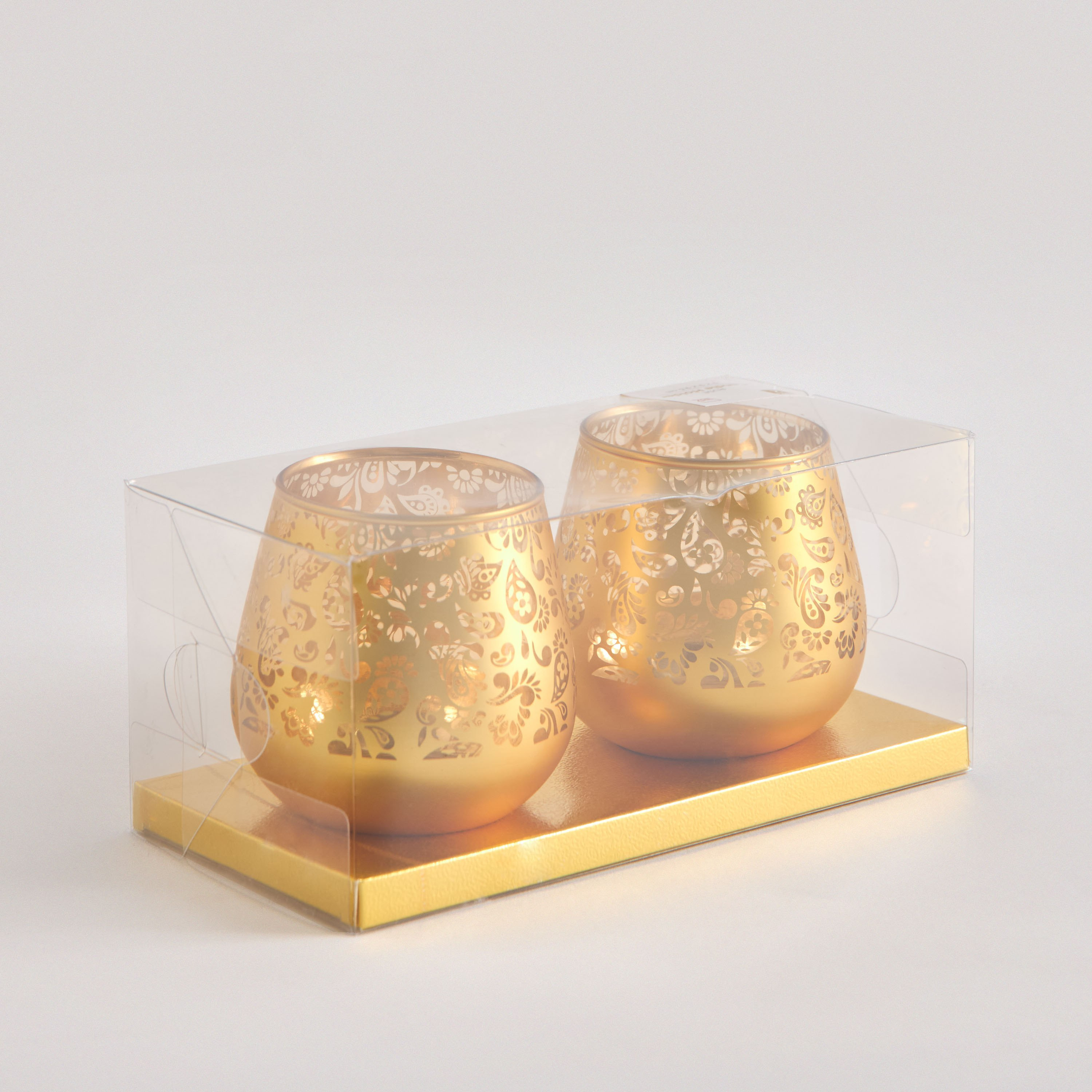 طقم حامل شموع زجاج قطعتين من ريوز - 9x9x9.5 سم-hbxlivingroom-decorandaccessories-candleholders-image-6