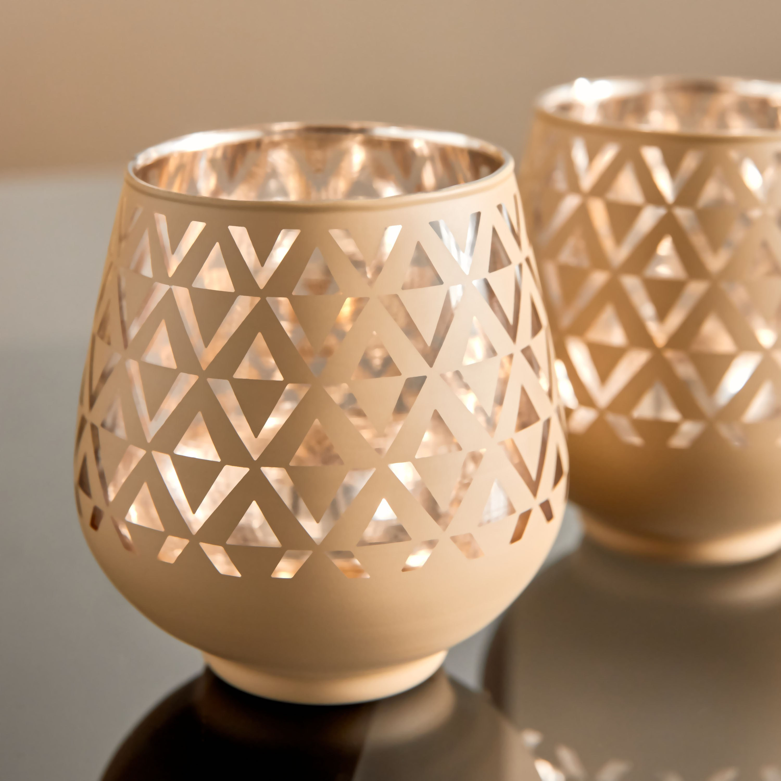 طقم حامل شموع زجاج قطعتين من ريوس - 9x9x9.5 سم-hbxlivingroom-decorandaccessories-candleholders-image-3