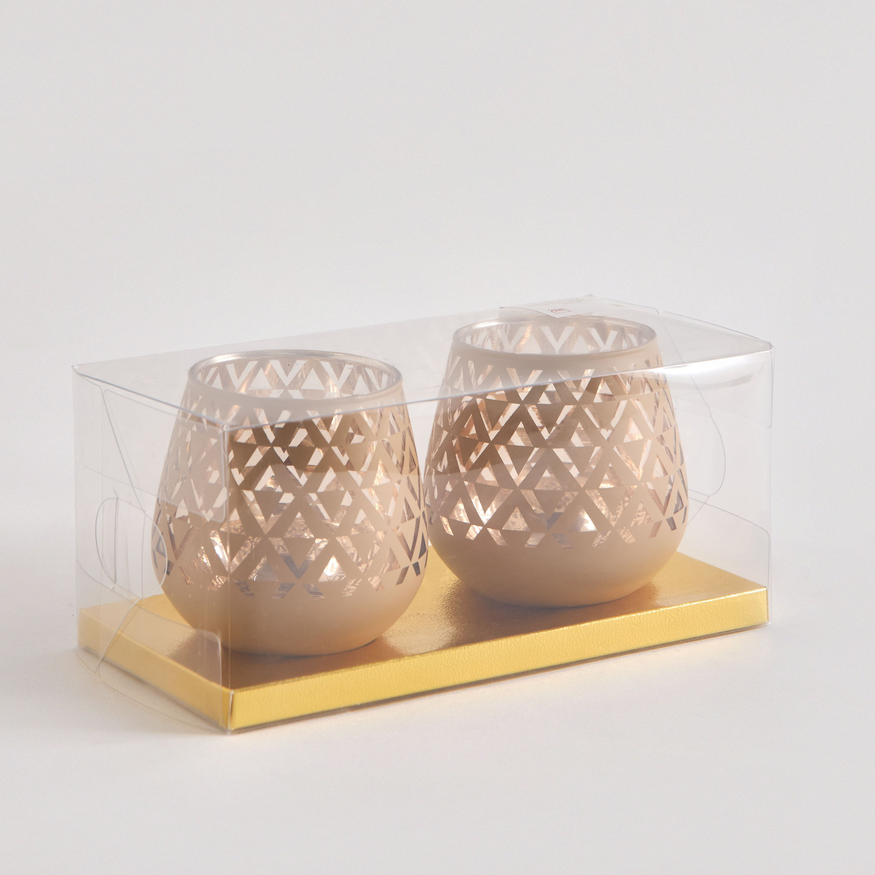 طقم حامل شموع زجاج قطعتين من ريوس - 9x9x9.5 سم-hbxlivingroom-decorandaccessories-candleholders-image-6