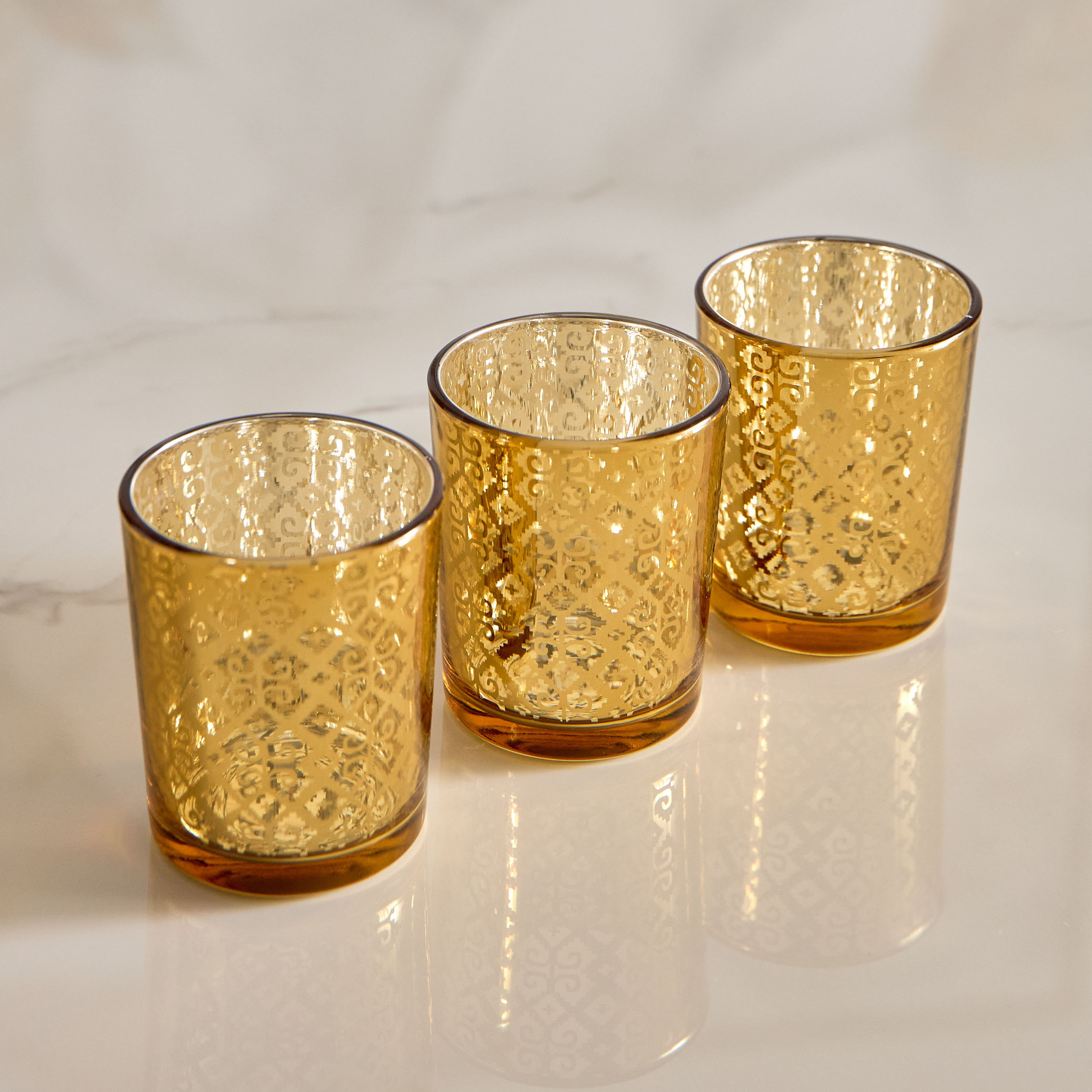 حامل شموع زجاجي من ريوس- طقم من 3 قطع-hbxlivingroom-decorandaccessories-candleholders-image-2