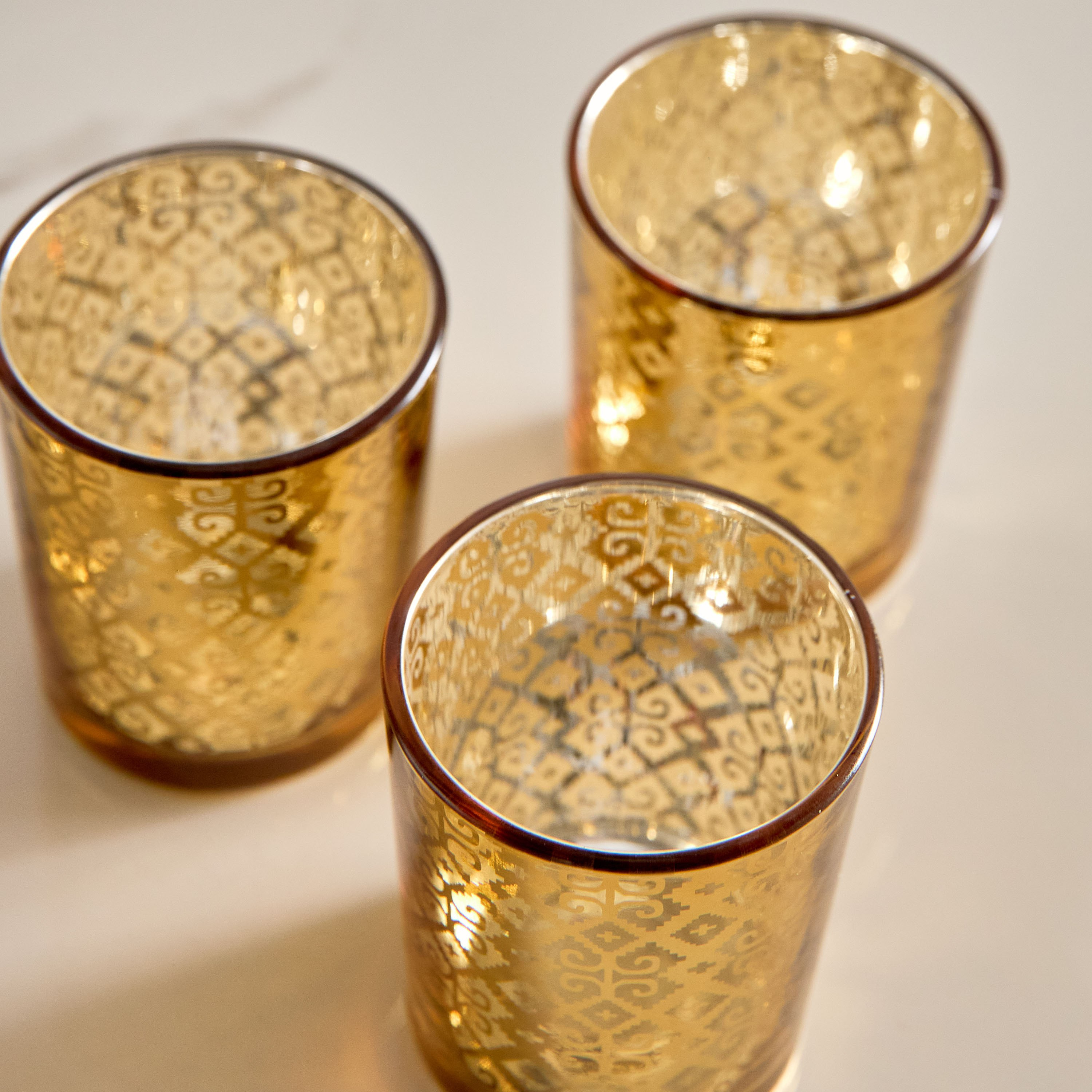 حامل شموع زجاجي من ريوس- طقم من 3 قطع-hbxlivingroom-decorandaccessories-candleholders-image-4