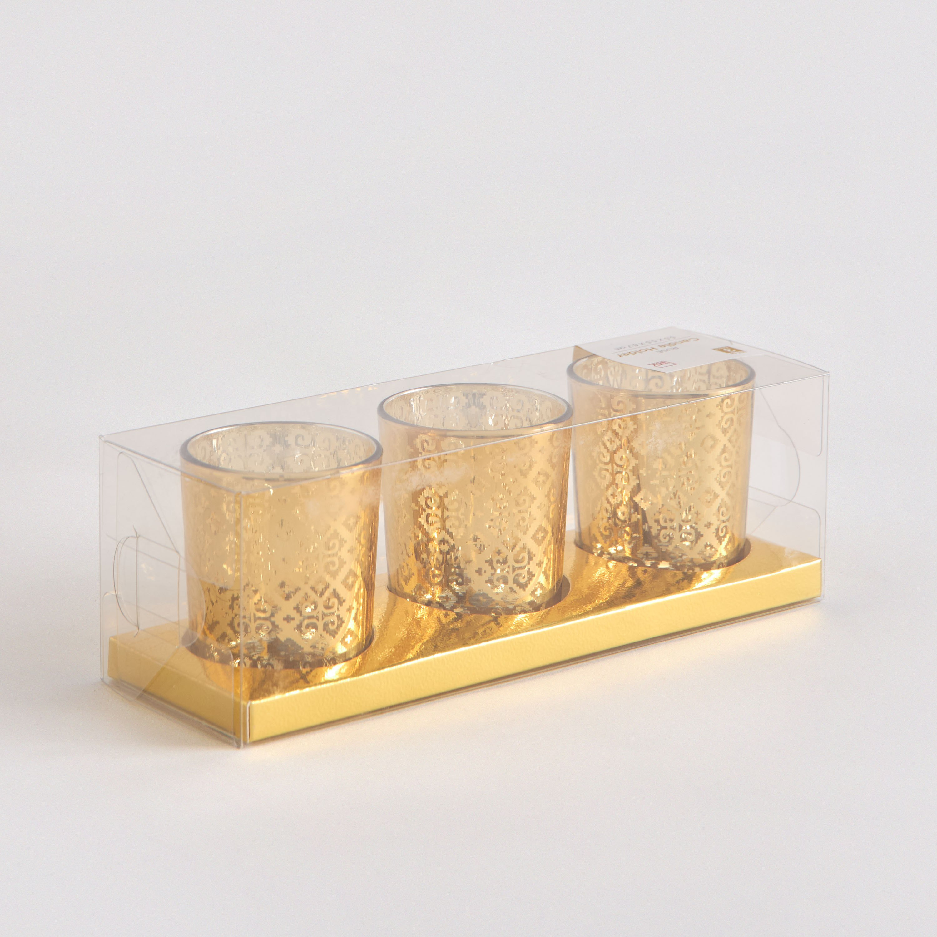 حامل شموع زجاجي من ريوس- طقم من 3 قطع-hbxlivingroom-decorandaccessories-candleholders-image-6