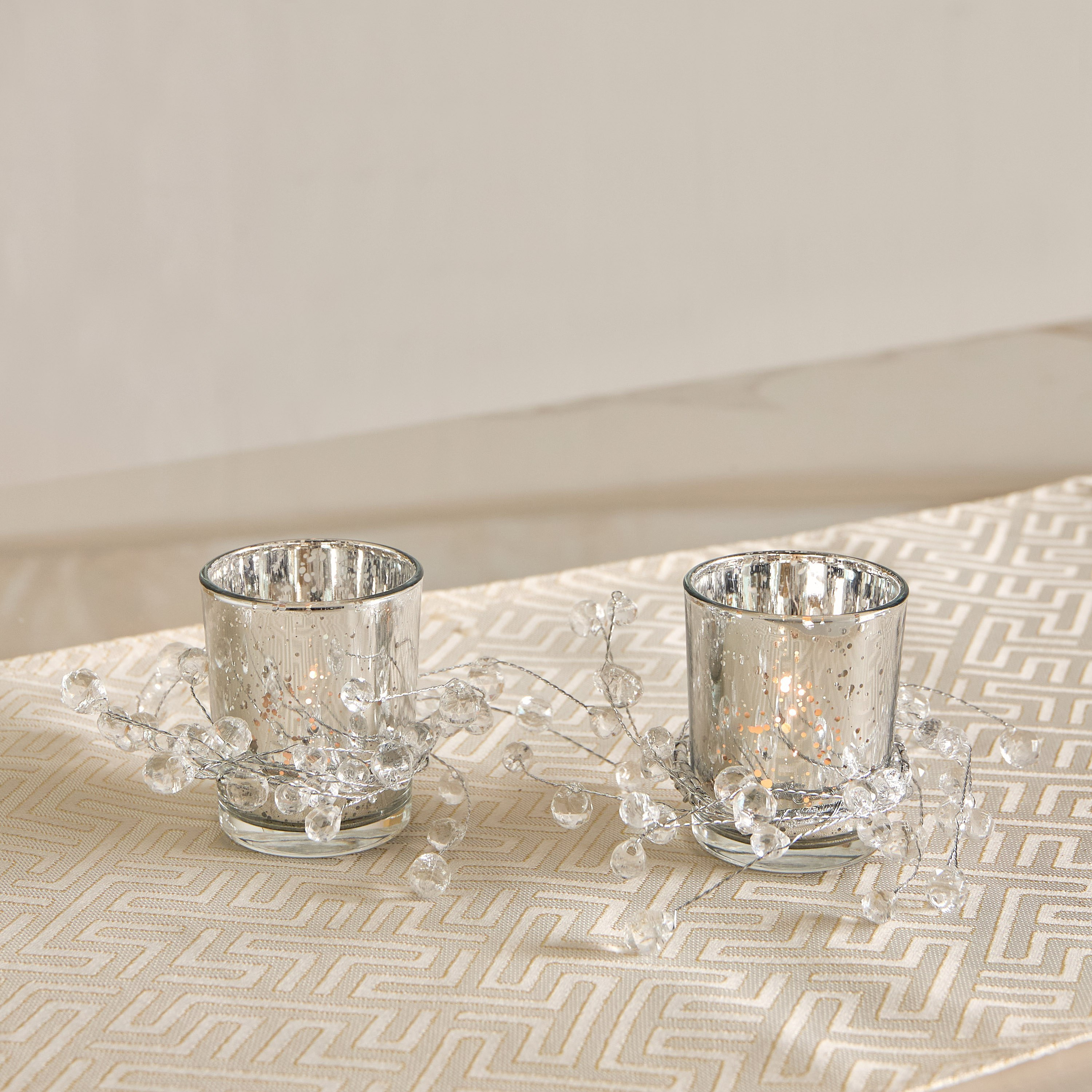 Ruse 2-Piece Glass Embellished Candleholder Set - 5.5x5.5x6.7 cm-hbxlivingroom-decorandaccessories-candleholders-image-1
