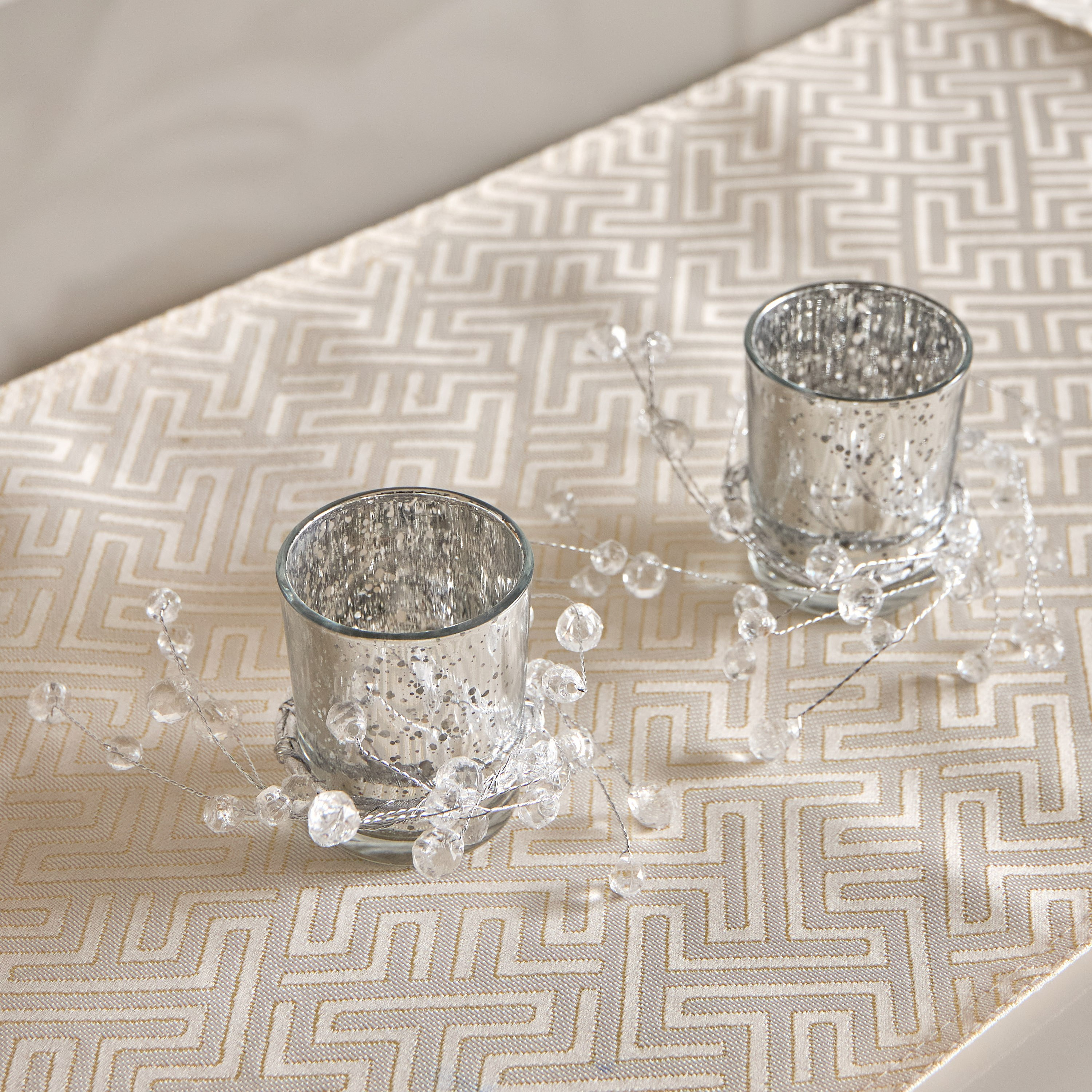 Ruse 2-Piece Glass Embellished Candleholder Set - 5.5x5.5x6.7 cm-hbxlivingroom-decorandaccessories-candleholders-image-2