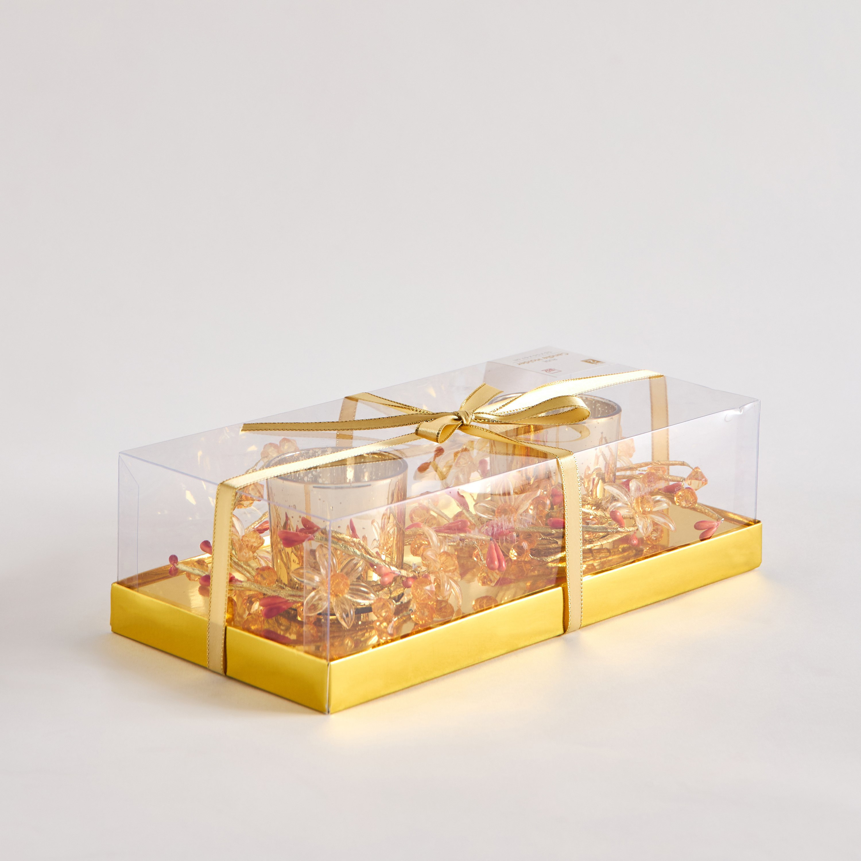 Ruse 2-Piece Glass Embellished Candleholder Set - 5.5x5.5x6.7 cm-hbxlivingroom-decorandaccessories-candleholders-image-6