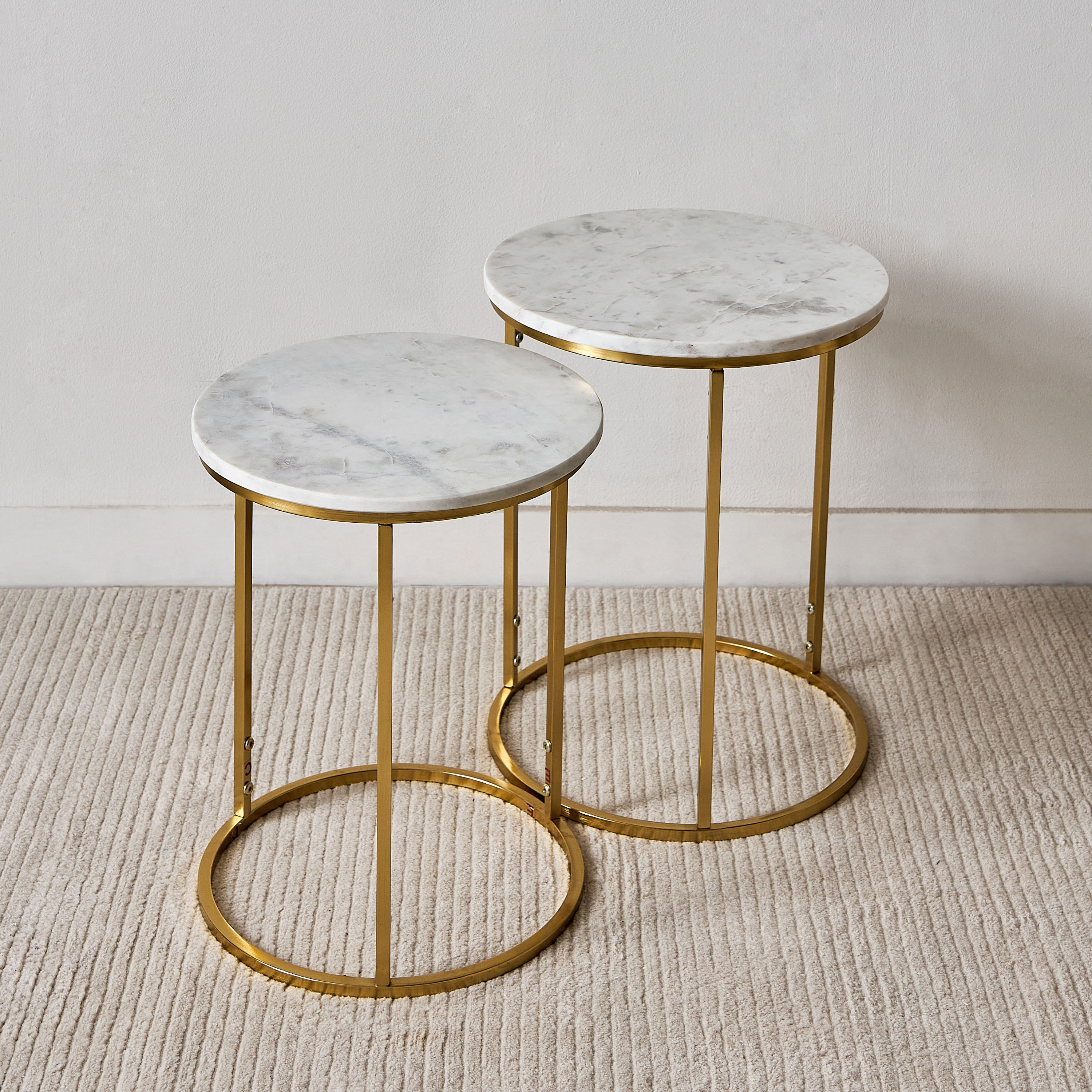 Cavon Portia Genuine Marble Top Nest of Tables - Set of 2-hbxfurniture-livingroom-nestingtables-image-2