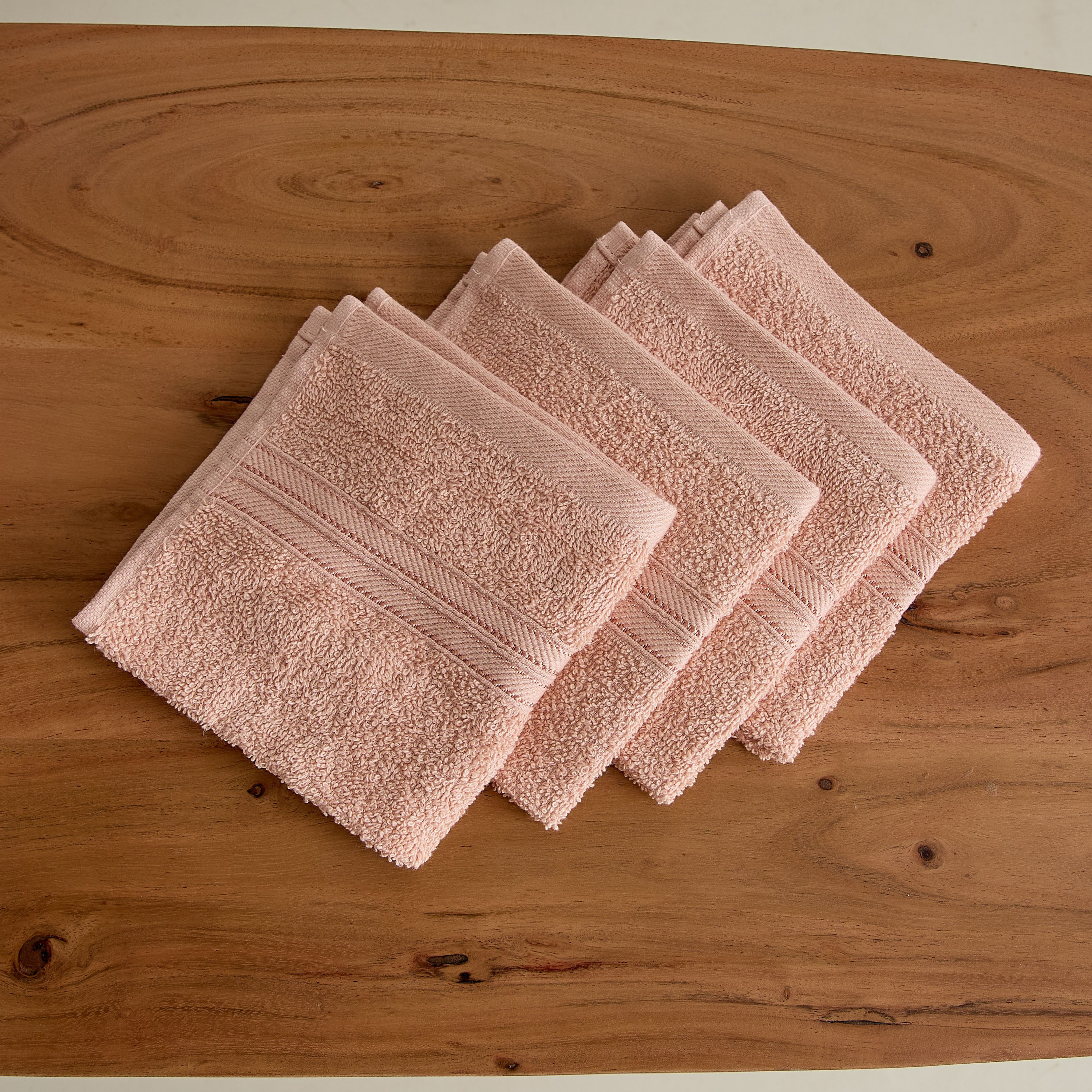 طقم مناشف وجه ممشطة 4 قطع من إسنشيال- 30x30 سم-hbxbathroom-bathroomtextiles-image-3