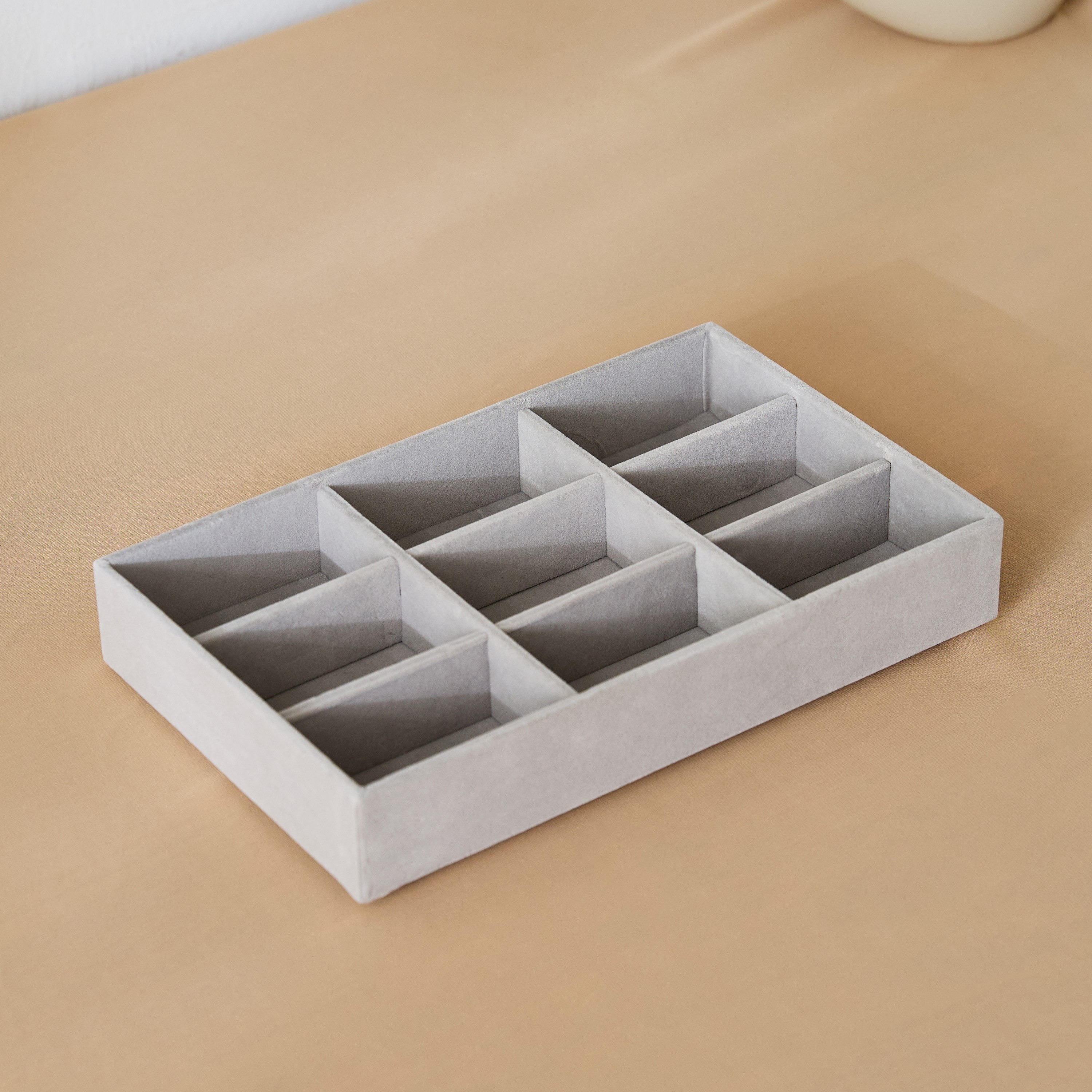 Velour 9-Compartment Jewellery Tray-hbxbedroom-bedroomaccessories-jewelleryboxesandholders-image-2