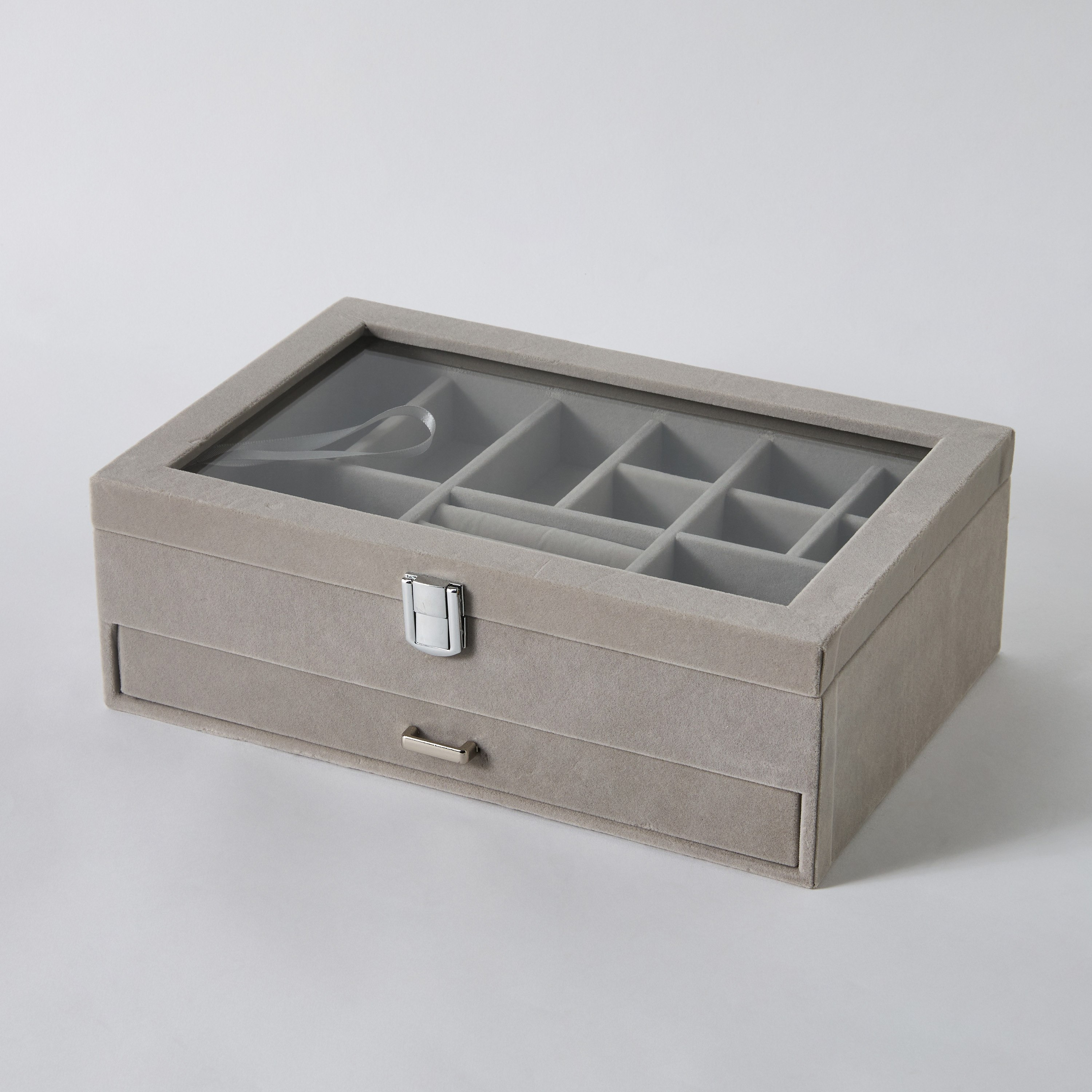 Velour 2-Tier Jewellery Organiser-hbxbedroom-bedroomaccessories-jewelleryboxesandholders-image-6