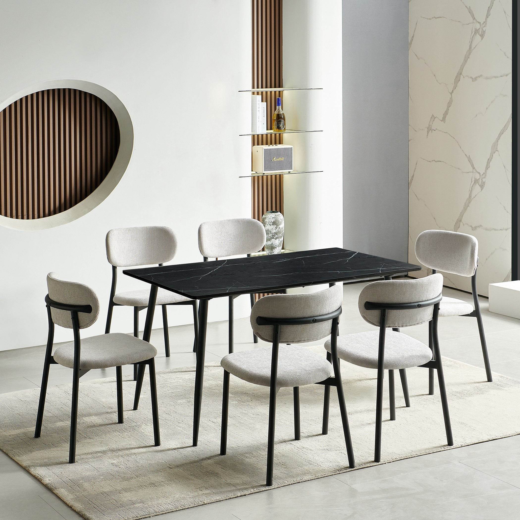 Kimmy 6-Seater Dining Set-hbxfurniture-diningtablesandsets-diningsets-sixseater-image-1