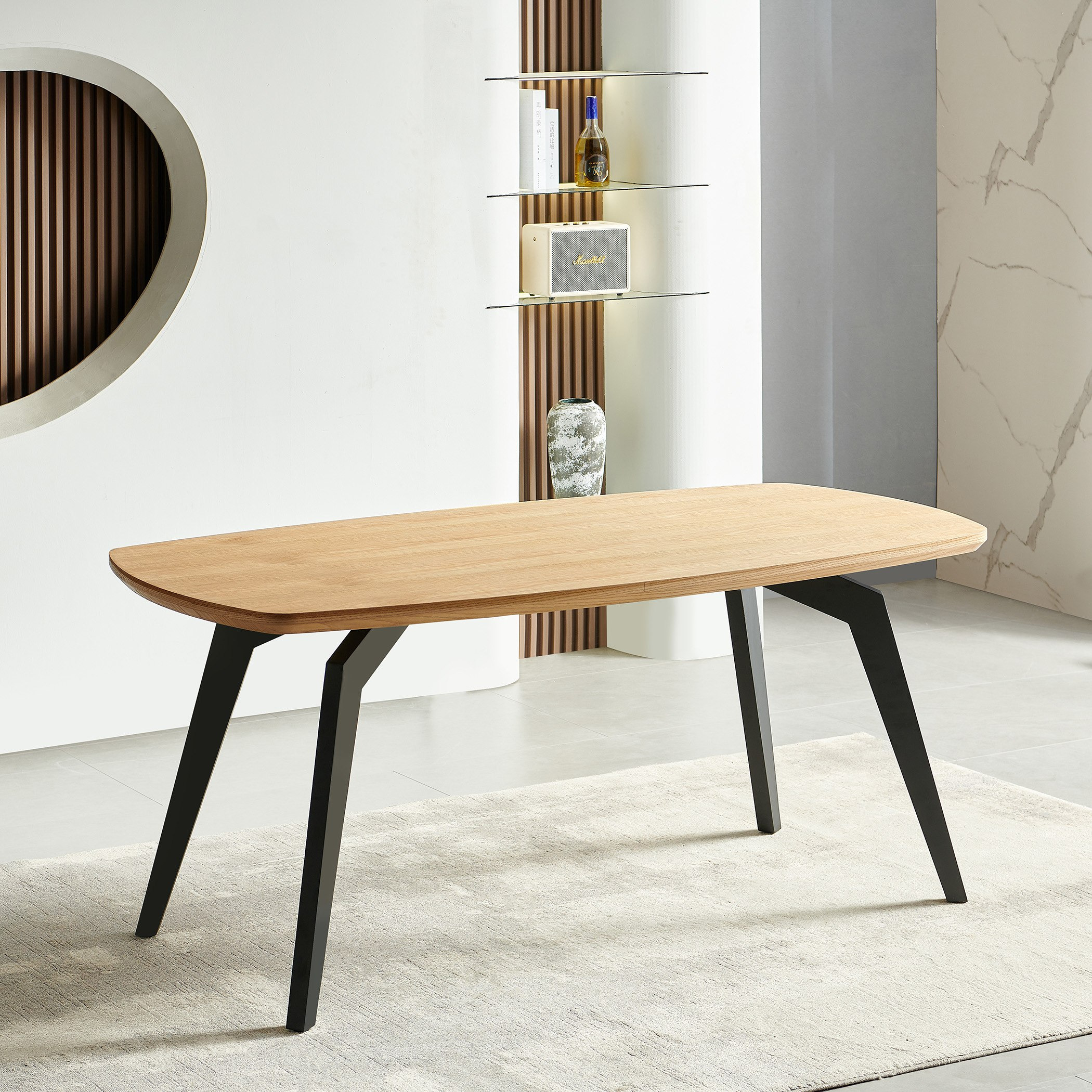 طقم سفرة 6 مقاعد مع طاولة من بروك-hbxfurniture-diningtablesandsets-diningsets-sixseater-image-18