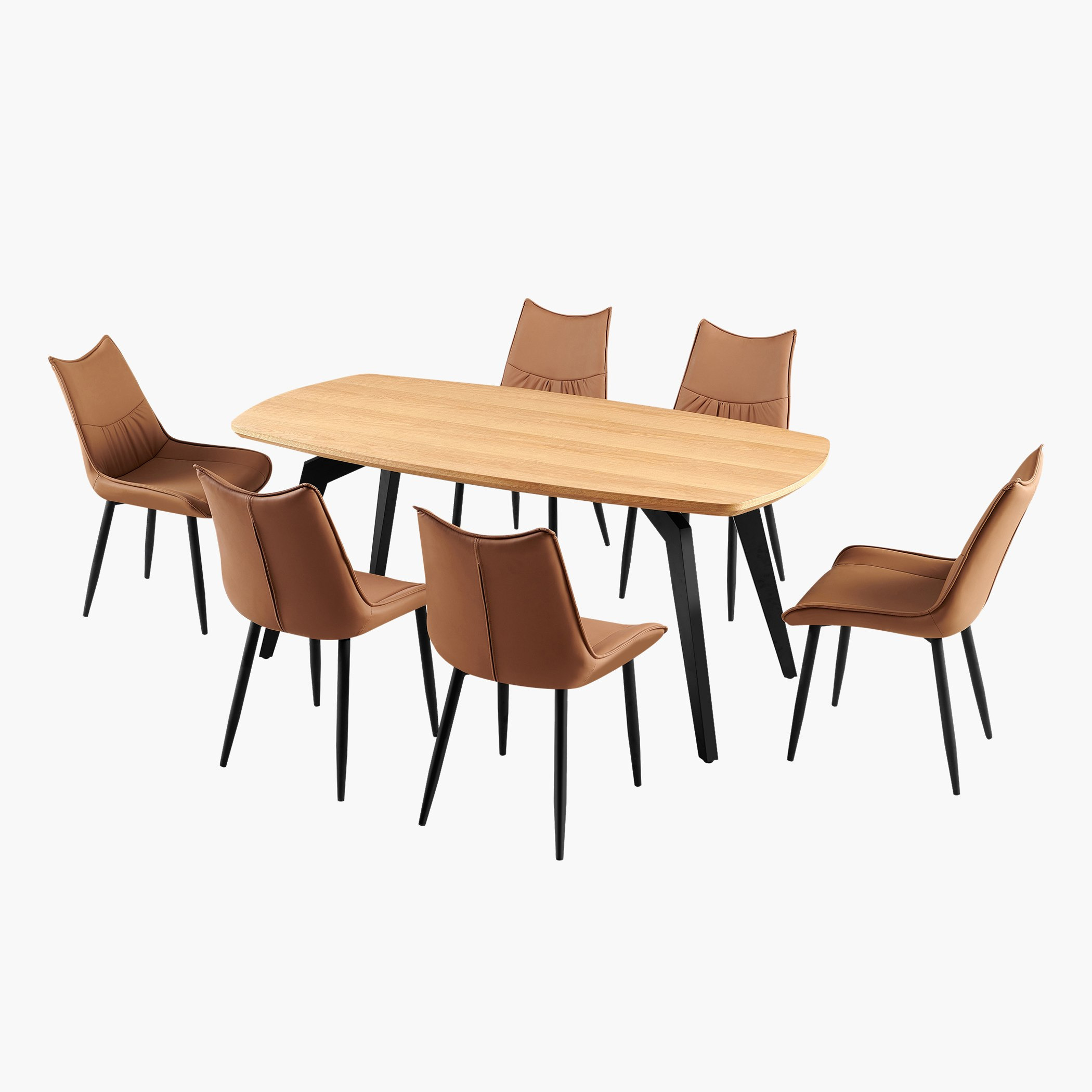 طقم سفرة 6 مقاعد مع طاولة من بروك-hbxfurniture-diningtablesandsets-diningsets-sixseater-image-24