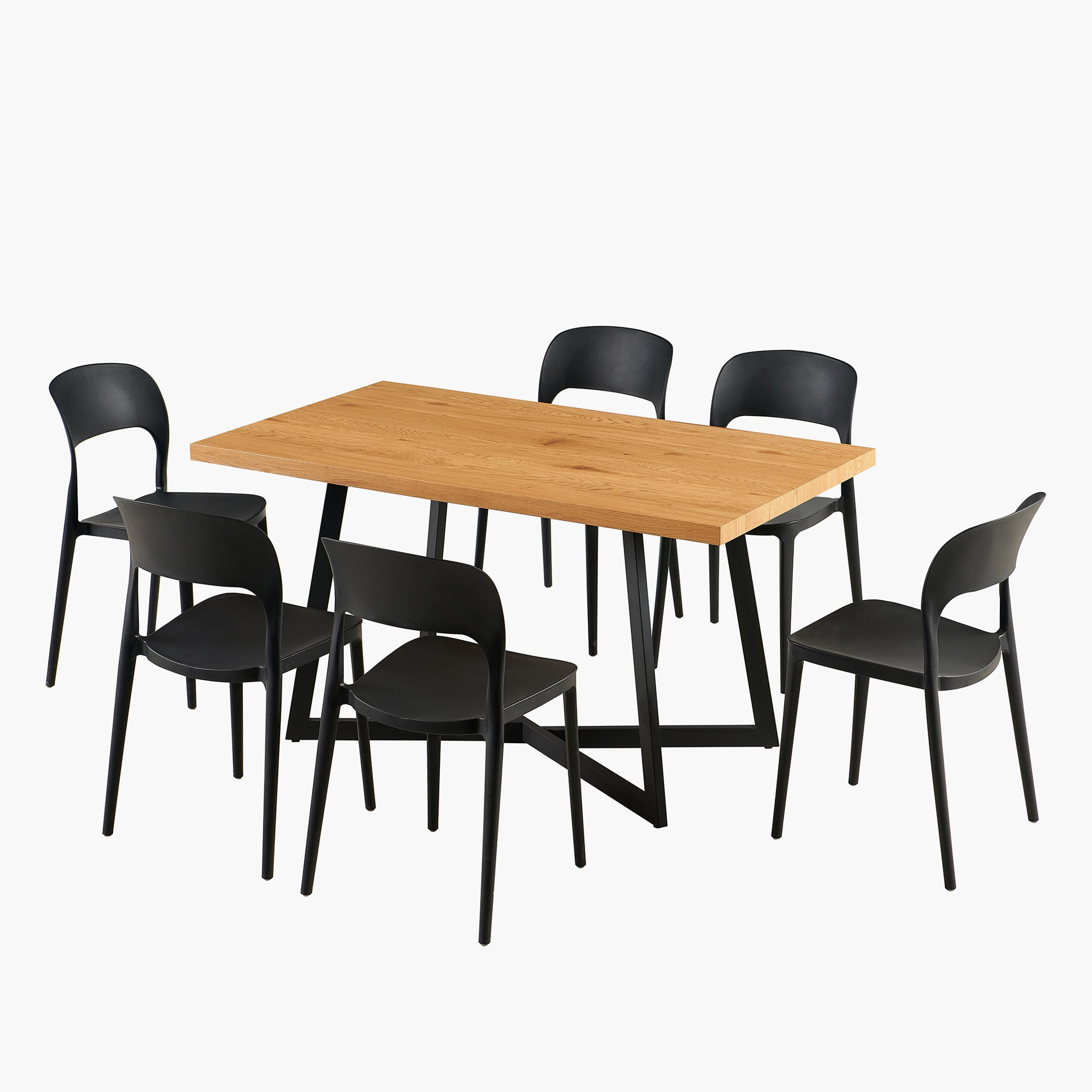 طقم سفرة 6 مقاعد من كارول-hbxfurniture-diningtablesandsets-diningsets-sixseater-image-19