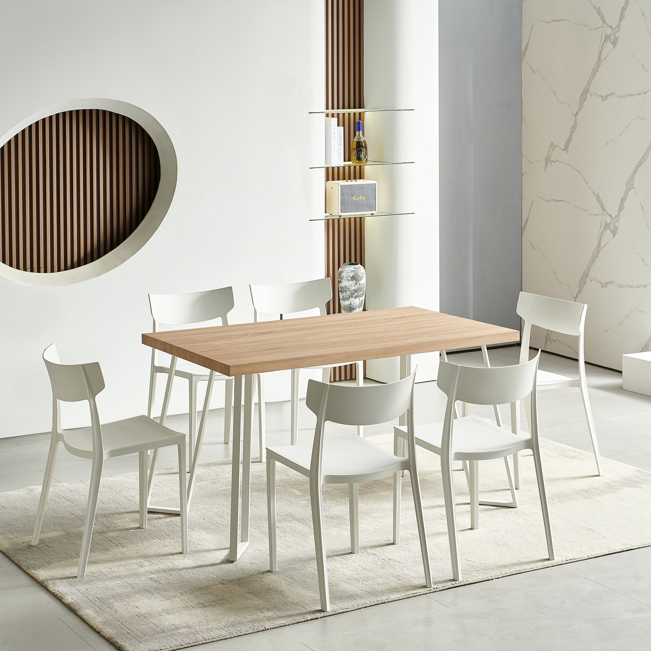 Cliff 6-Seater Dining Set-hbxfurniture-diningtablesandsets-diningsets-sixseater-image-1