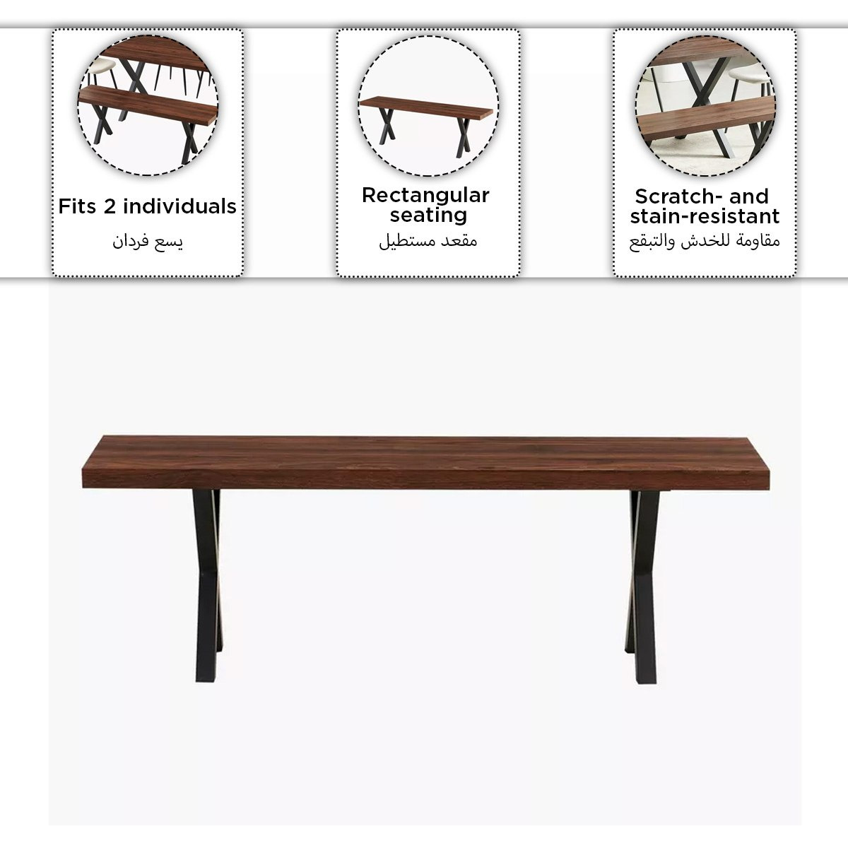 Wales 6-Seater Dining Set with Bench-hbxfurniture-diningtablesandsets-diningsets-sixseater-image-14
