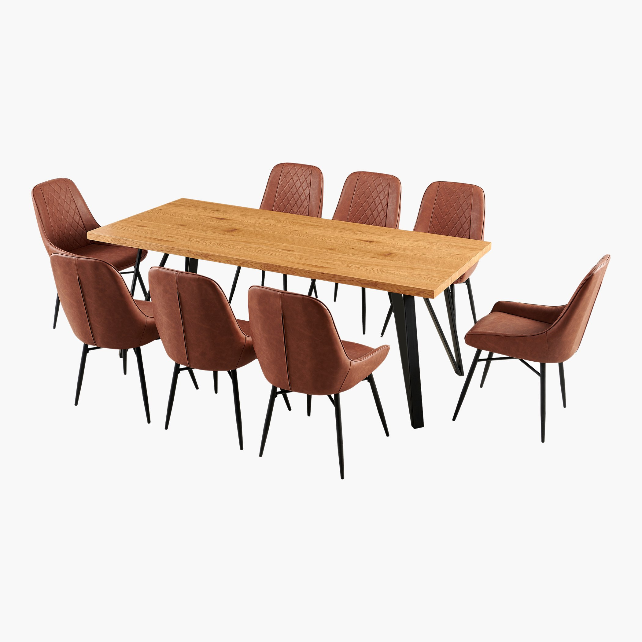 طقم سفرة بـ8 مقاعد من كونيكت-hbxfurniture-diningtablesandsets-diningsets-eightseater-image-23
