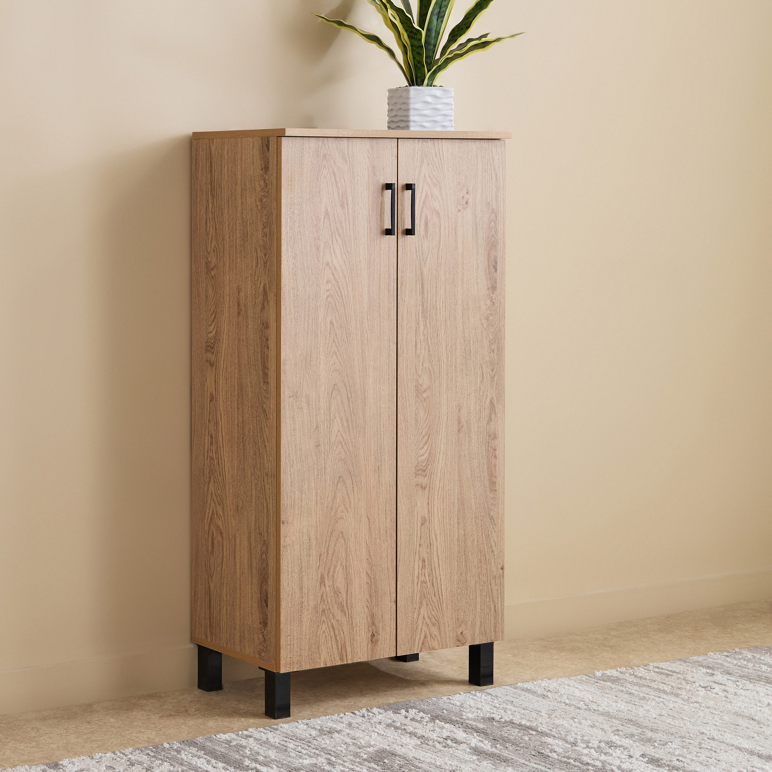 Patara Tall 18-Pair Multipurpose Shoe Rack with 2 Doors-hbxbedroom-shoecabinetsandracks-image-1