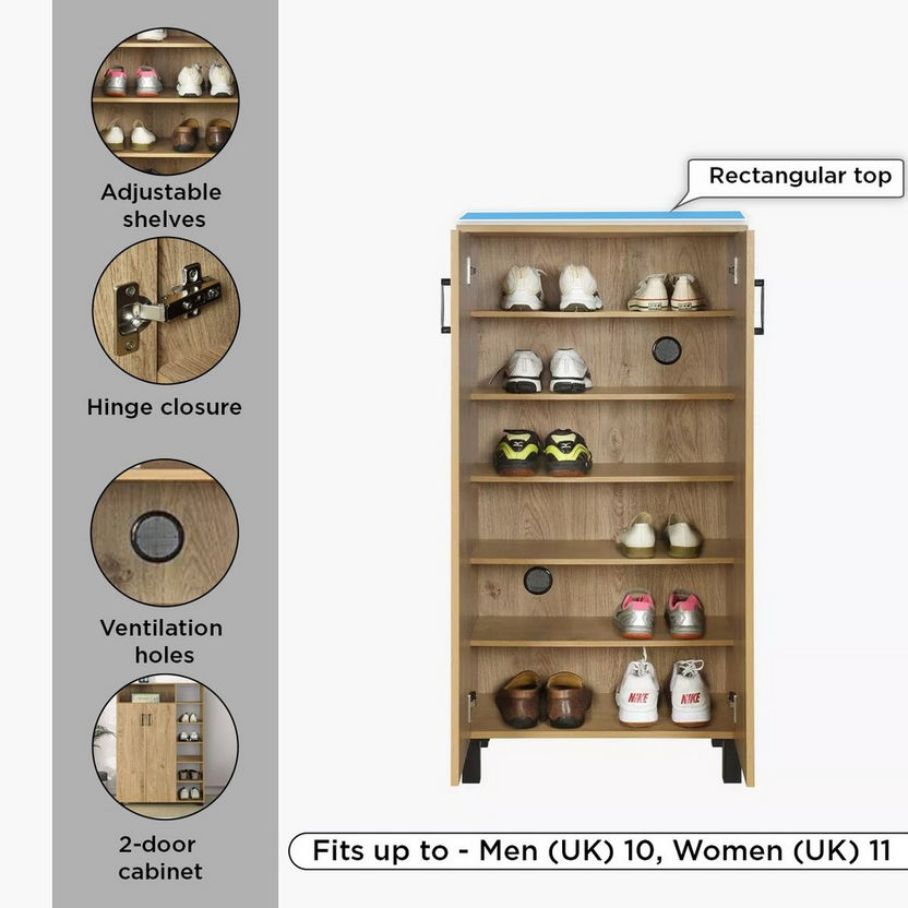 Buy Patara Tall 18-Pair Multipurpose Shoe Rack with 2 Doors Online in ...