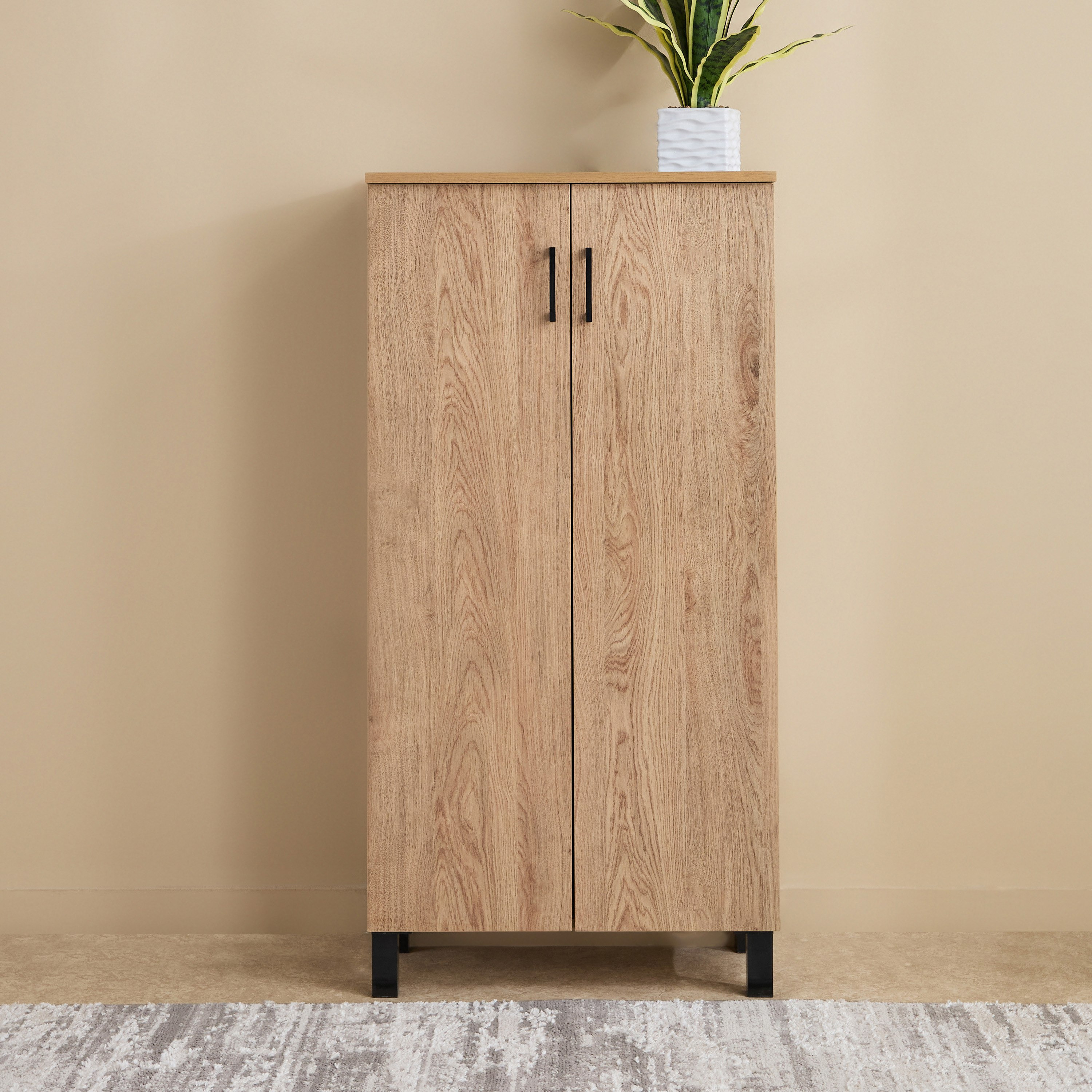 Patara Tall 18-Pair Multipurpose Shoe Rack with 2 Doors-hbxbedroom-shoecabinetsandracks-image-2
