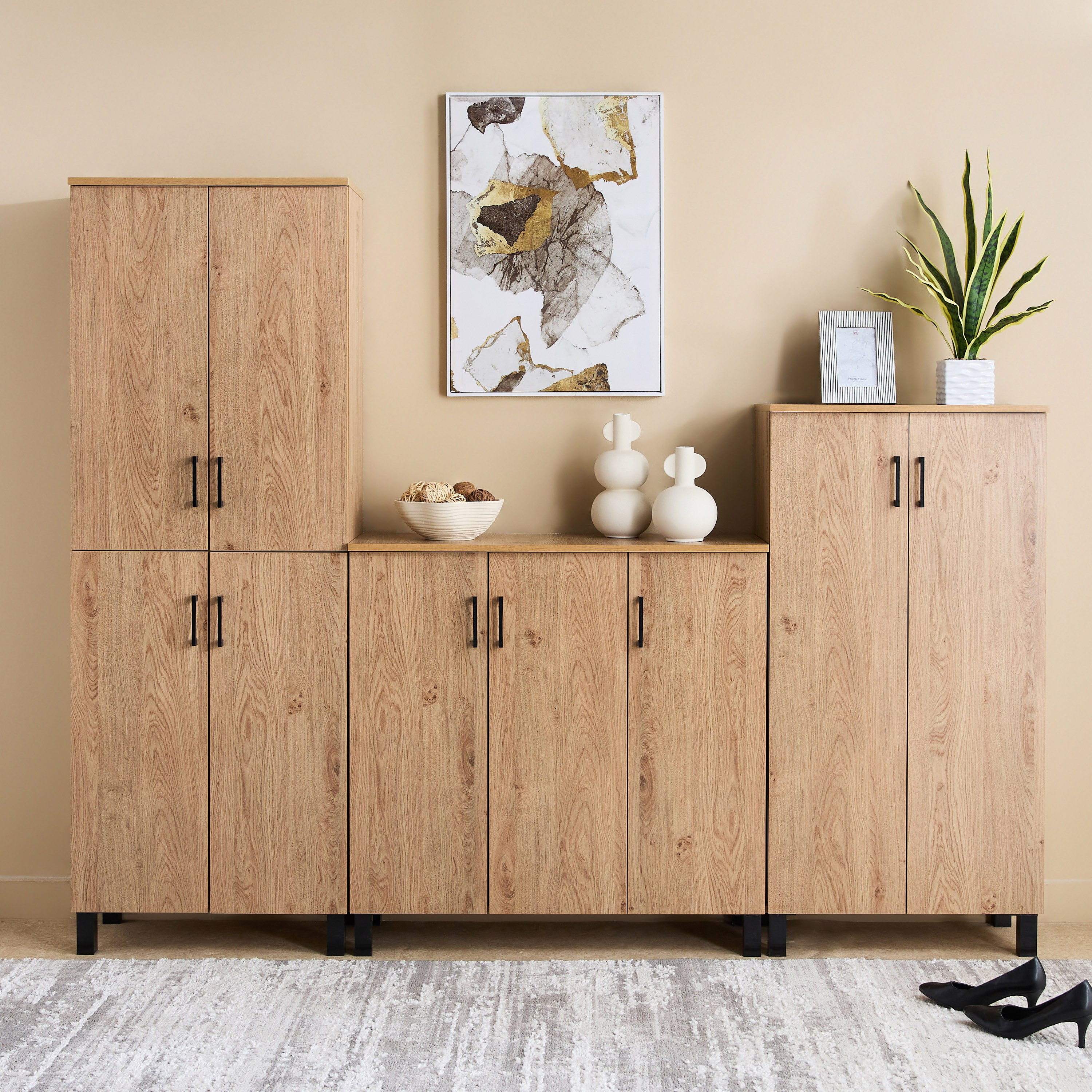 Patara Tall 18-Pair Multipurpose Shoe Rack with 2 Doors-hbxbedroom-shoecabinetsandracks-image-9