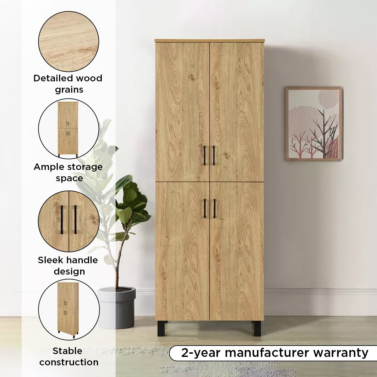 Patara Tall 24-Pair Multipurpose Shoe Rack with 4 Doors-hbxbedroom-shoecabinetsandracks-image-11