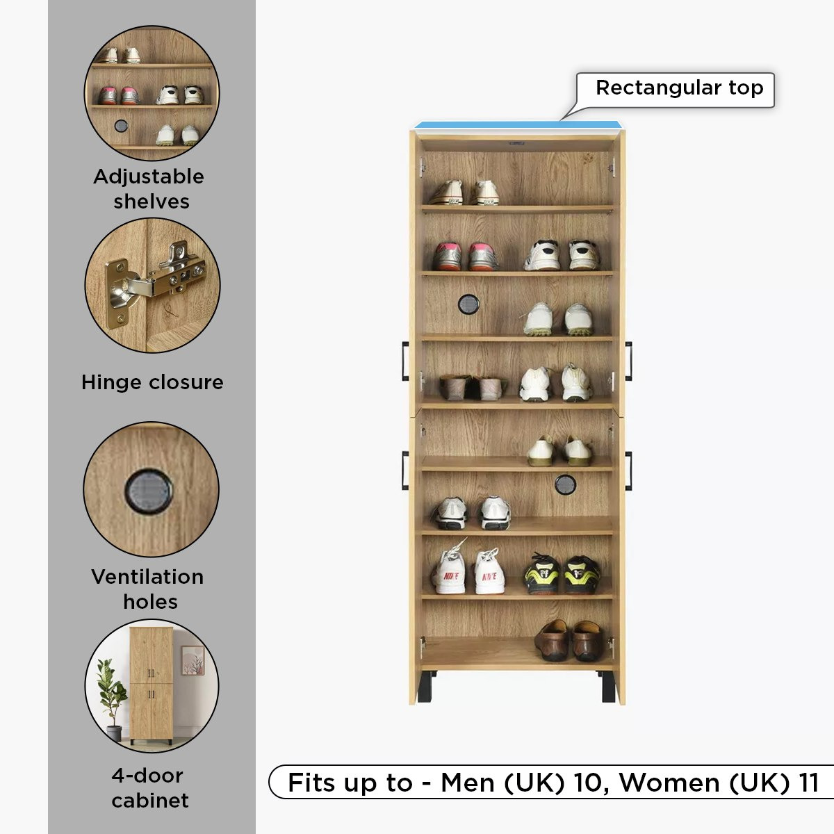 Patara Tall 24-Pair Multipurpose Shoe Rack with 4 Doors-hbxbedroom-shoecabinetsandracks-image-12