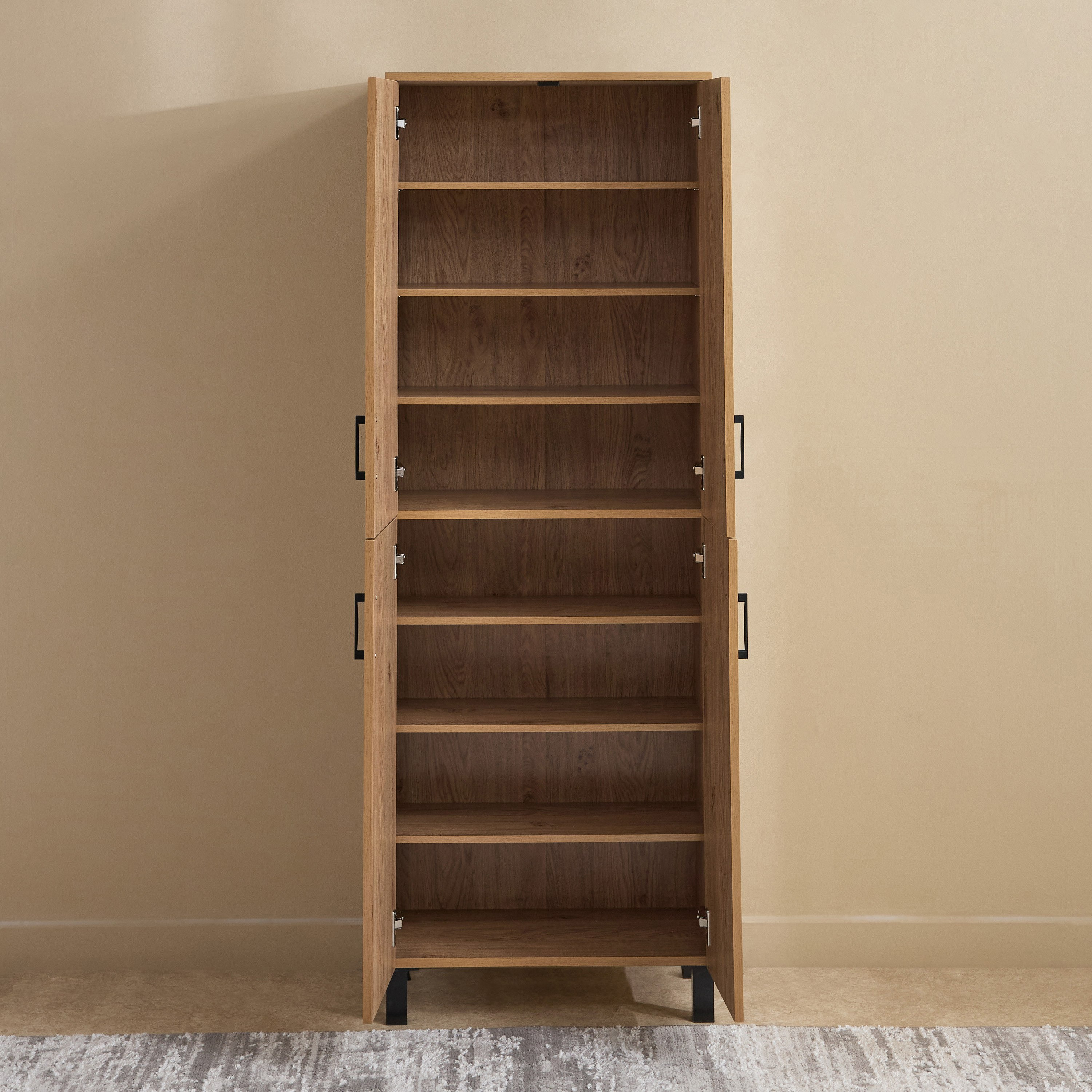 Patara Tall 24-Pair Multipurpose Shoe Rack with 4 Doors-hbxbedroom-shoecabinetsandracks-image-5